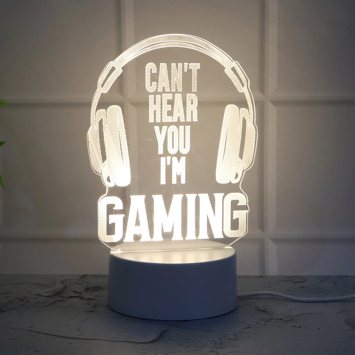 3D Acrylic LED Night Lamps – (1 Pc / Mix Design) - Image 3