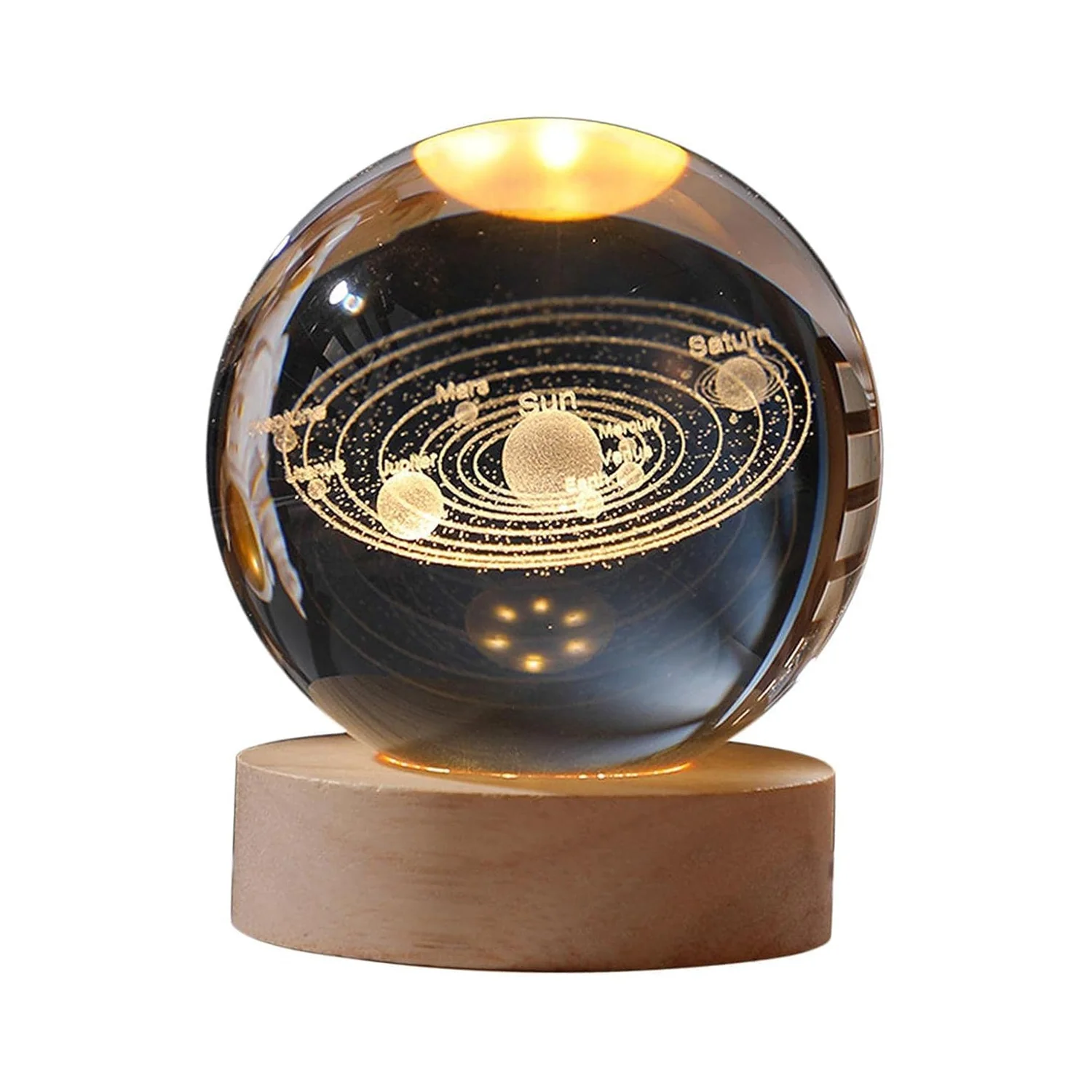 3D Astronomy Night Lamp Crystal Ball lamps With Base (1 Pc) - Image 4