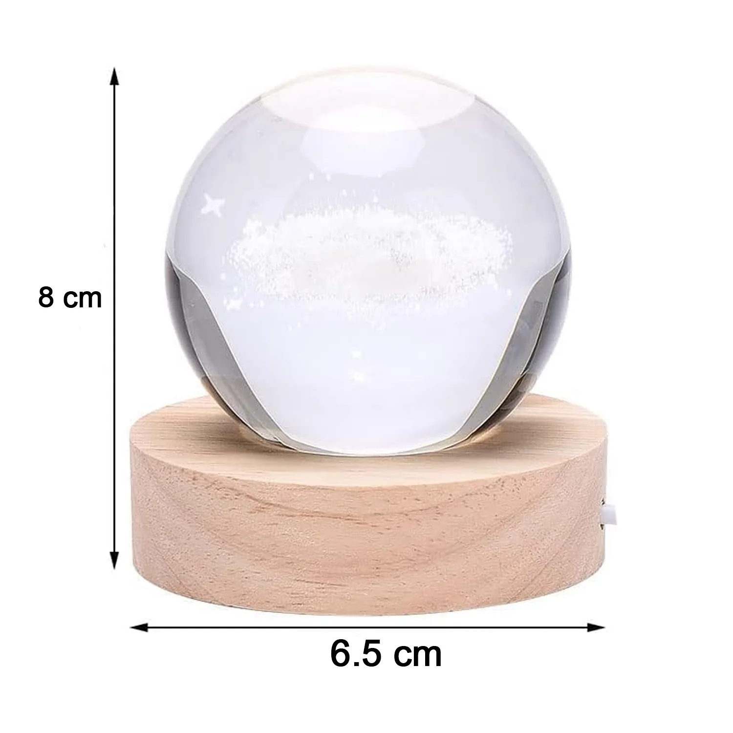 3D Astronomy Night Lamp Crystal Ball lamps With Base (1 Pc) - Image 6