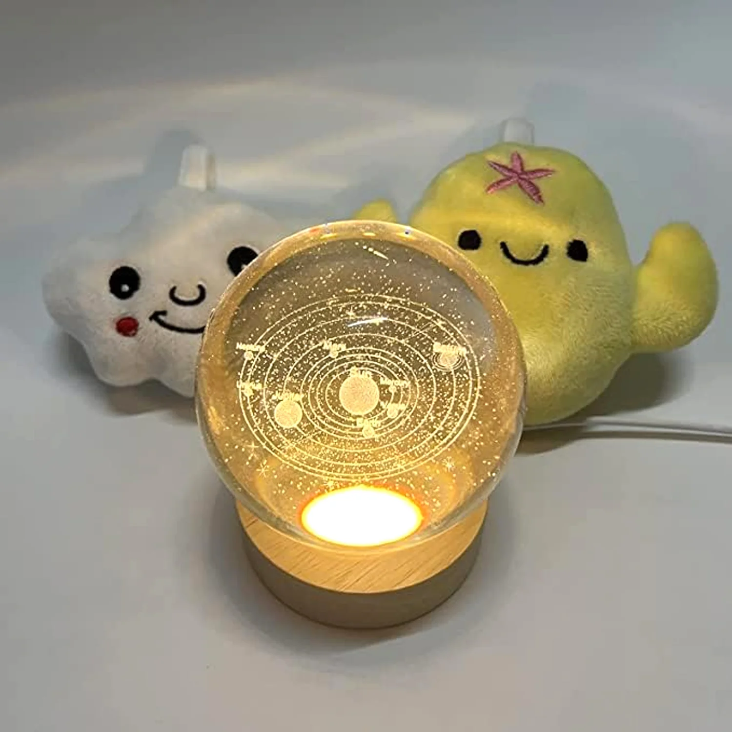3D Astronomy Night Lamp Crystal Ball lamps With Base (1 Pc) - Image 7