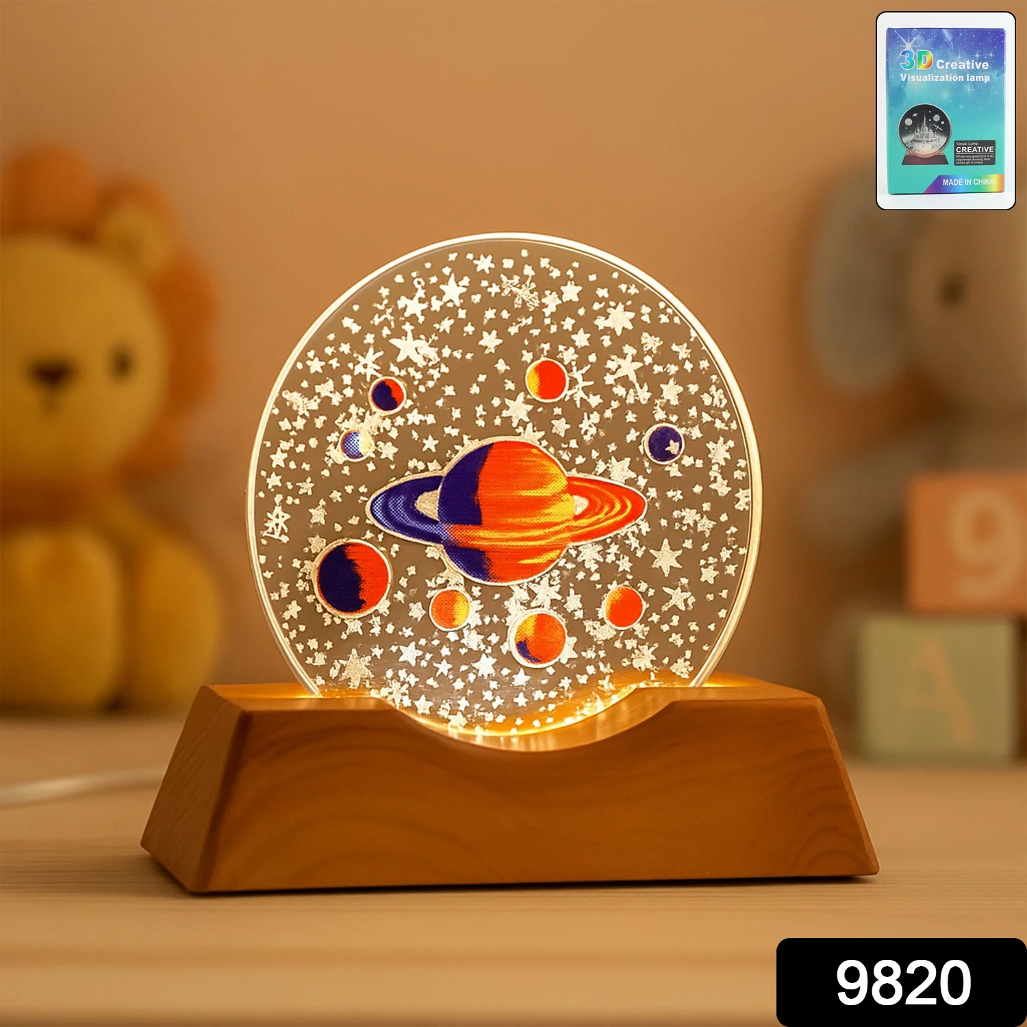 3D Creative Visualization Lamp – LED Night Ligh (1 Pc) - Image 2