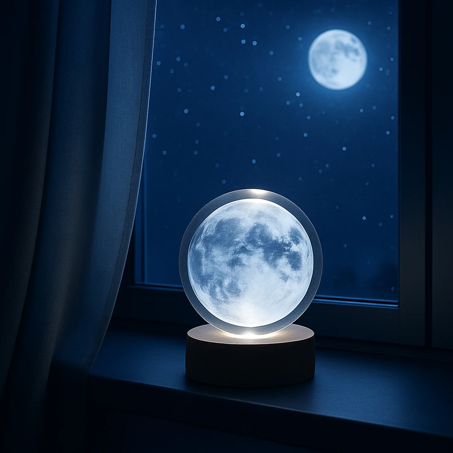 3D Crystal Ball lamps With Base (1 Pc / Mix Design) - Image 6