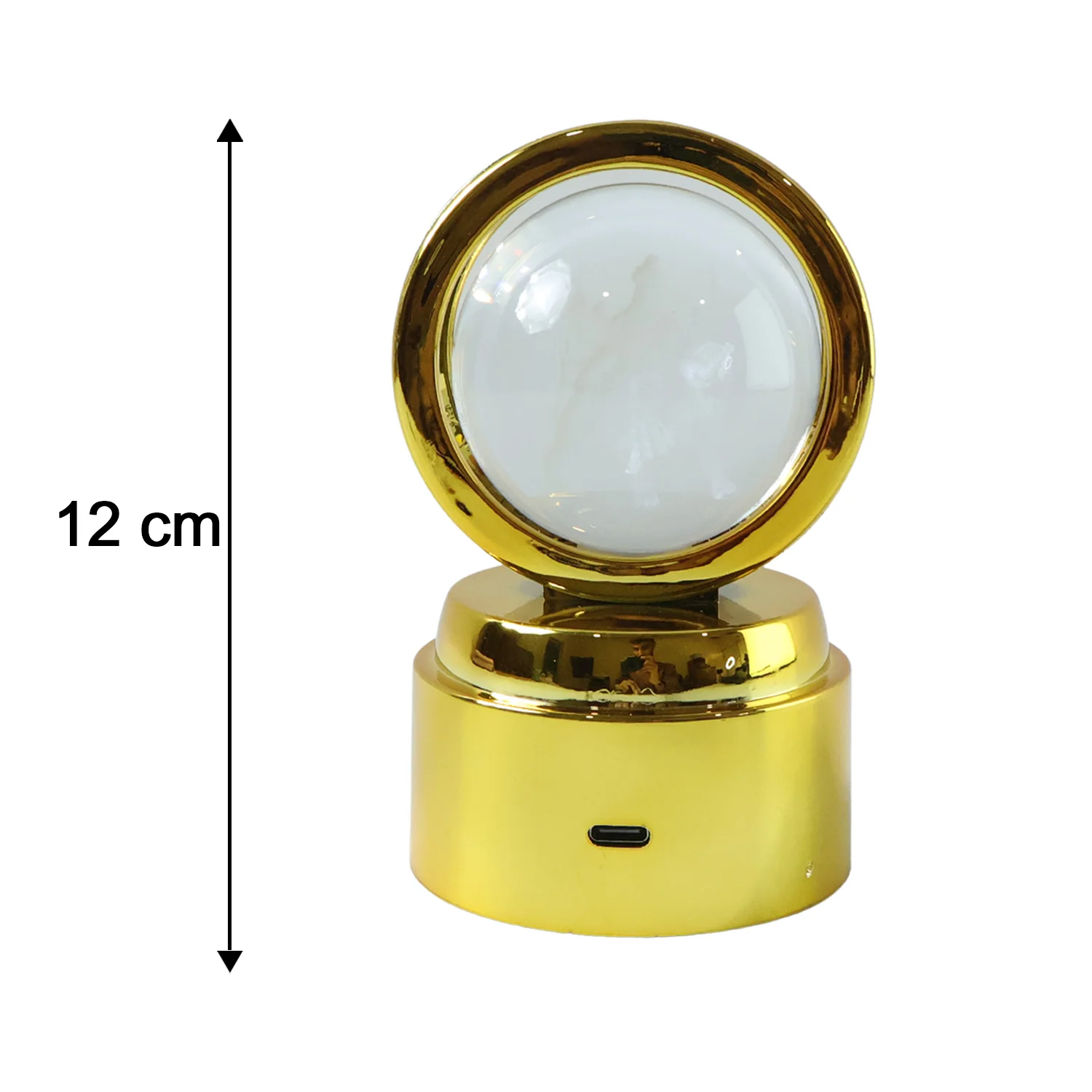 3D Crystal Ball LED Decorative Night Lamp with Goddess Design (1 Pc) - Image 6