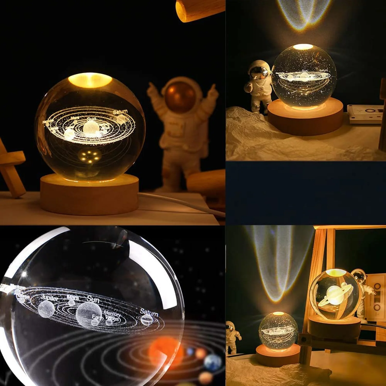 3D Crystal Ball Night Lamp (1 PC) - Image 8
