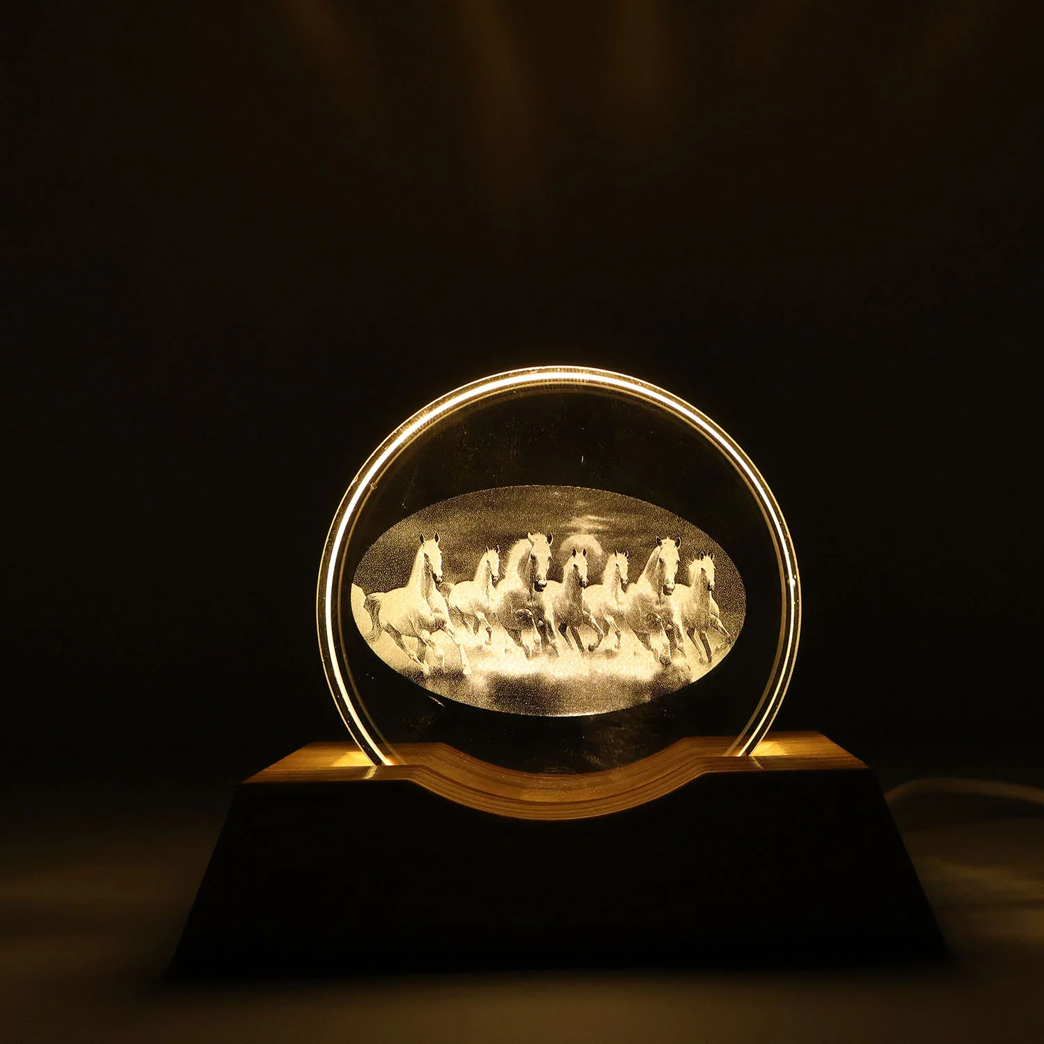 3D Crystal LED Table Lamp (1 Pc) - Image 3