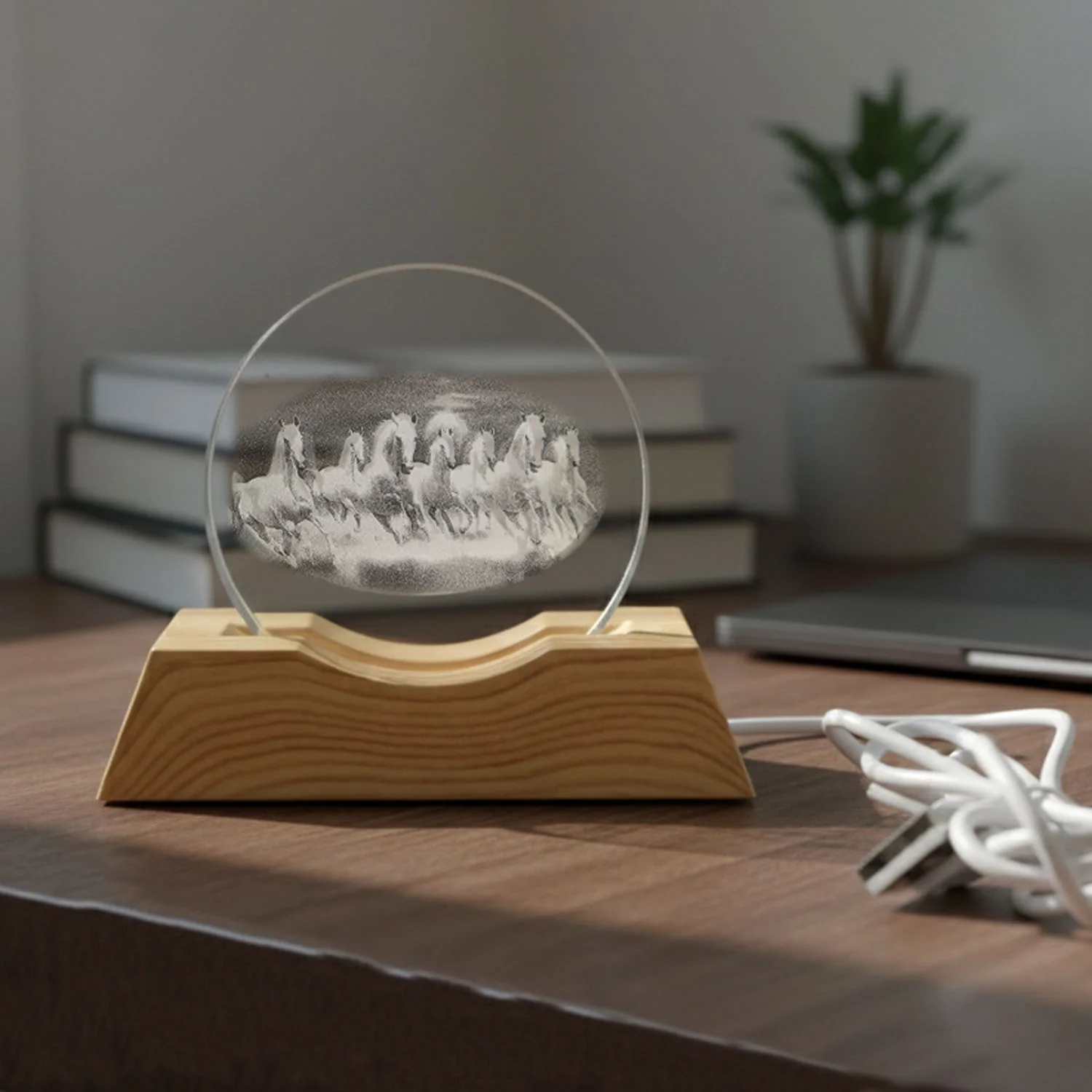 3D Crystal LED Table Lamp (1 Pc) - Image 4