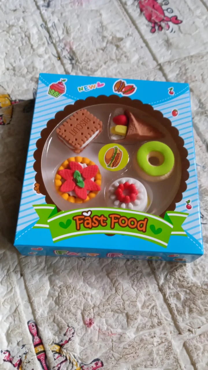 3D Fast Food Erasers Set, Cute Mini Colorful Erasers for Kids Gift & School (5 Pcs) - Image 6
