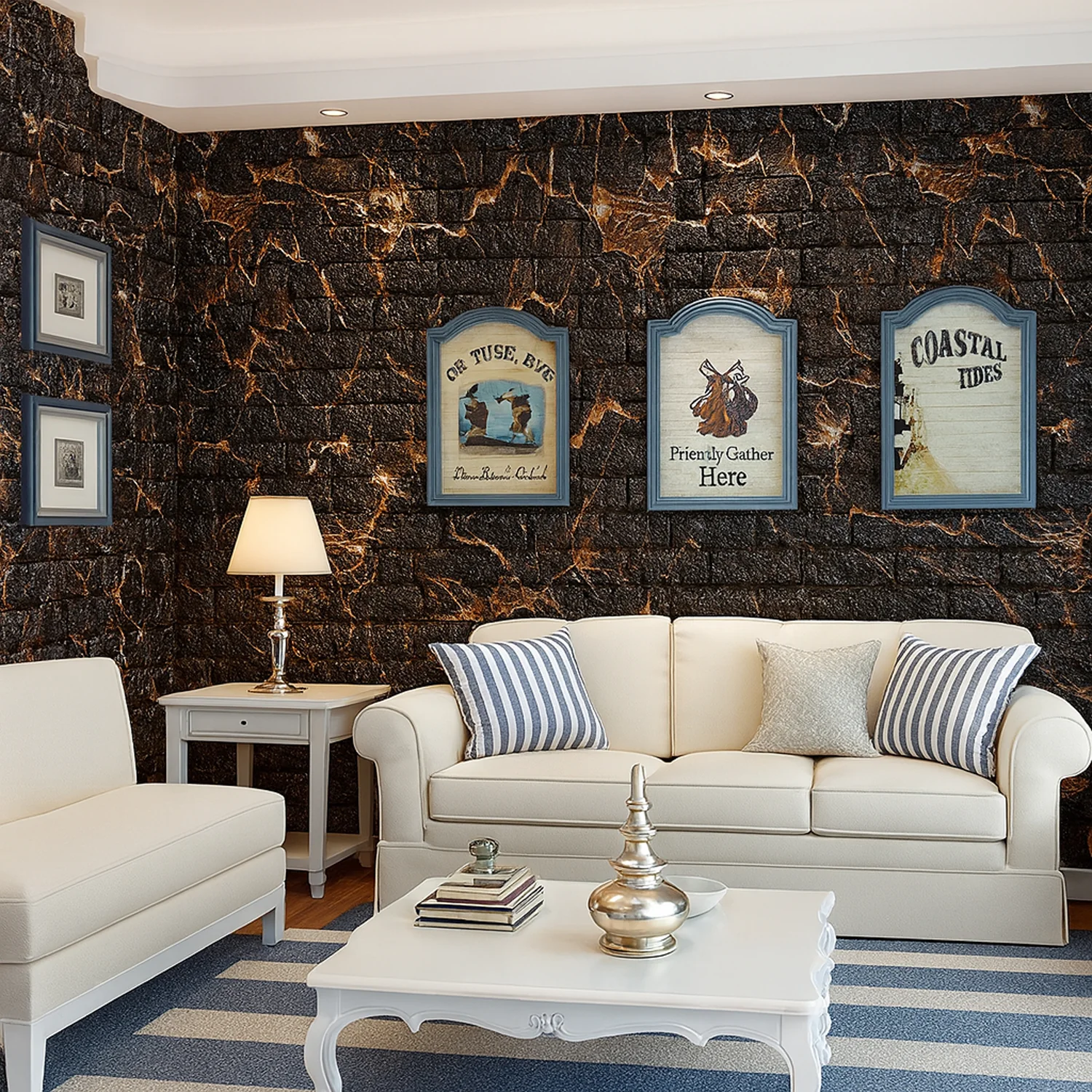 Wallpaper 3D Foam Wallpaper Sticker Panels (76 x 70 Cm / 1 Pc) - Image 3