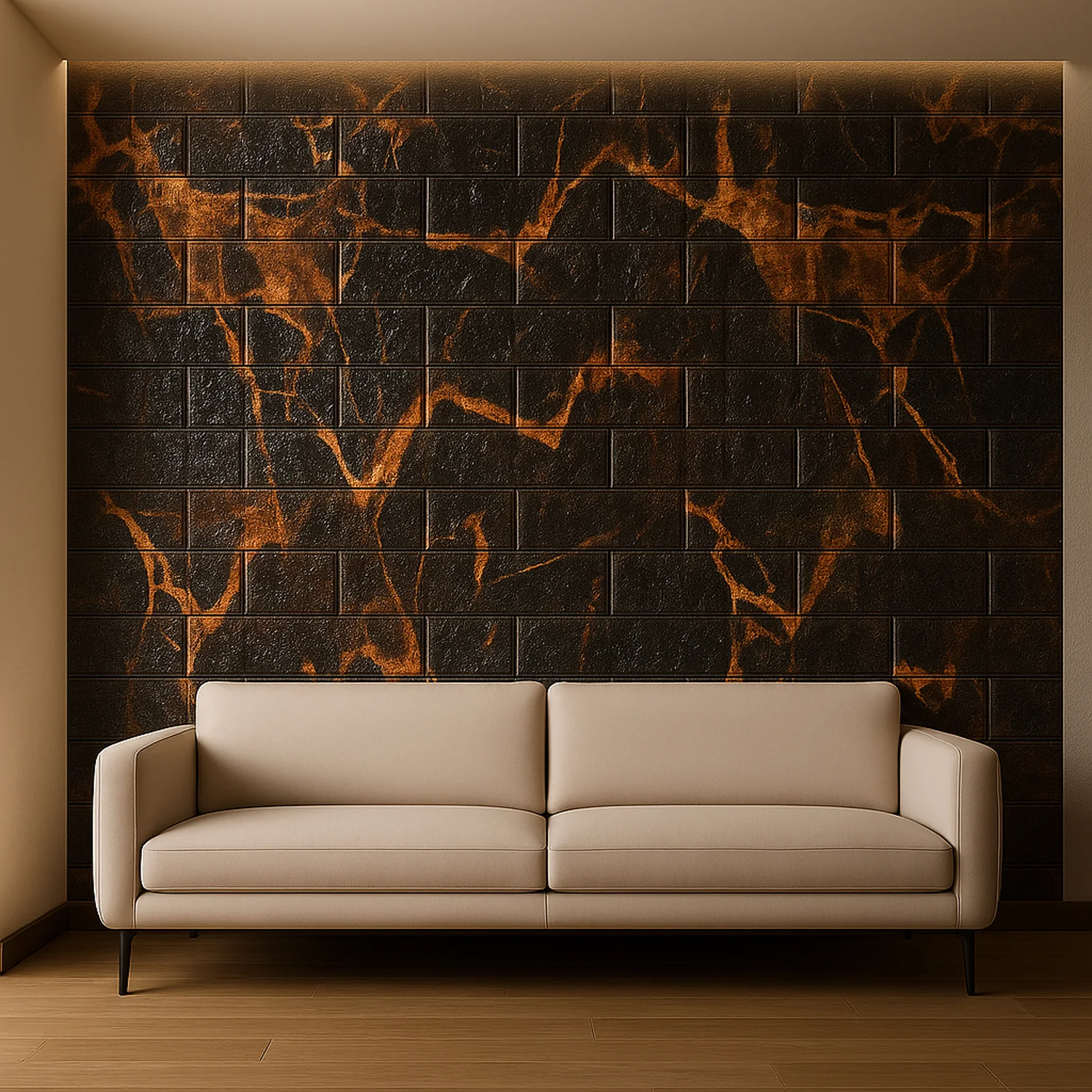 Wallpaper 3D Foam Wallpaper Sticker Panels (76 x 70 Cm / 1 Pc) - Image 4