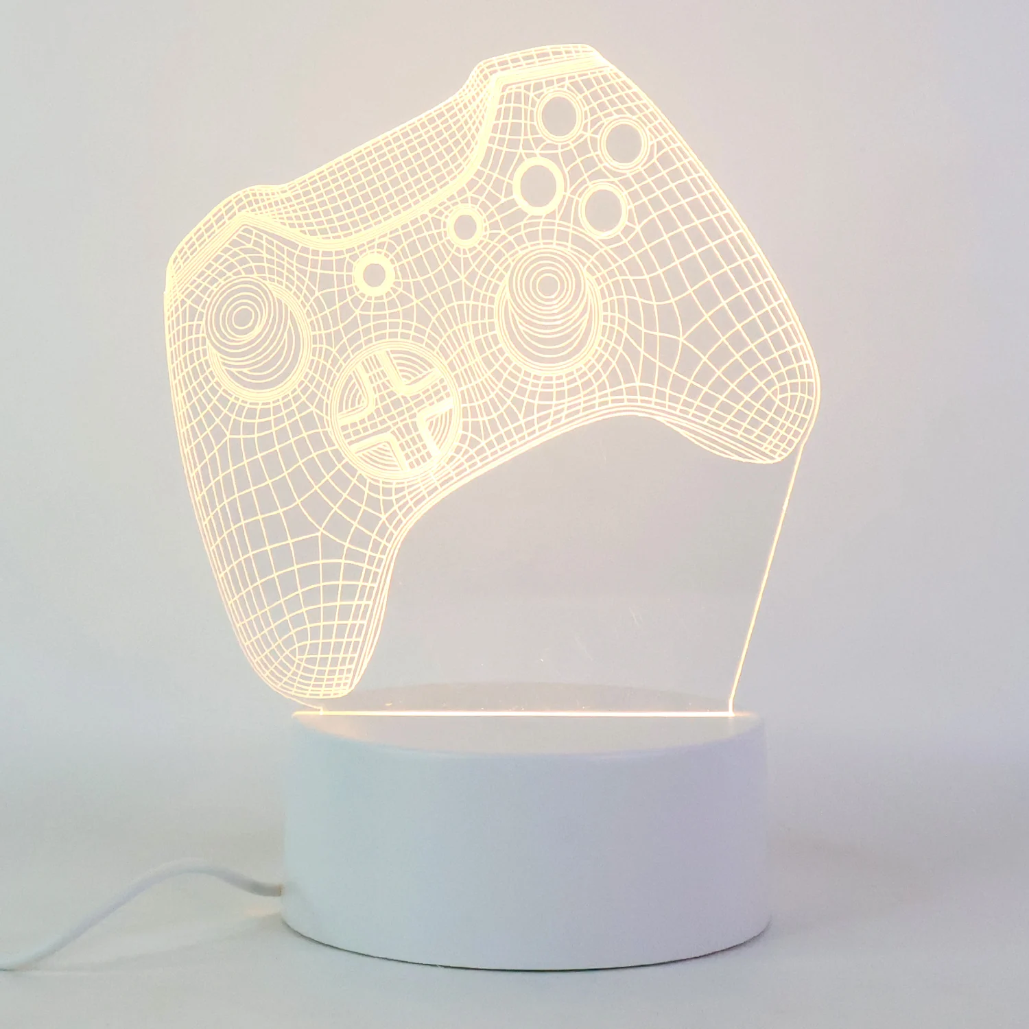 3D Illusion LED Night Lamp with Gaming Controller Design - Image 5