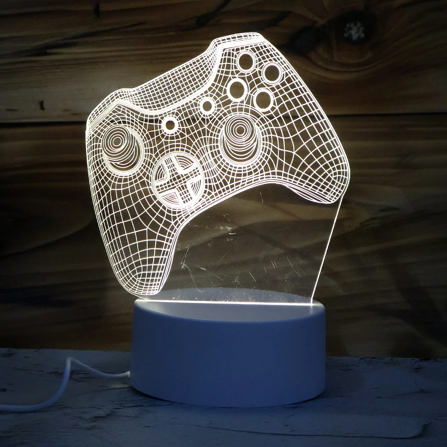 3D Illusion LED Night Lamp with Gaming Controller Design - Image 6
