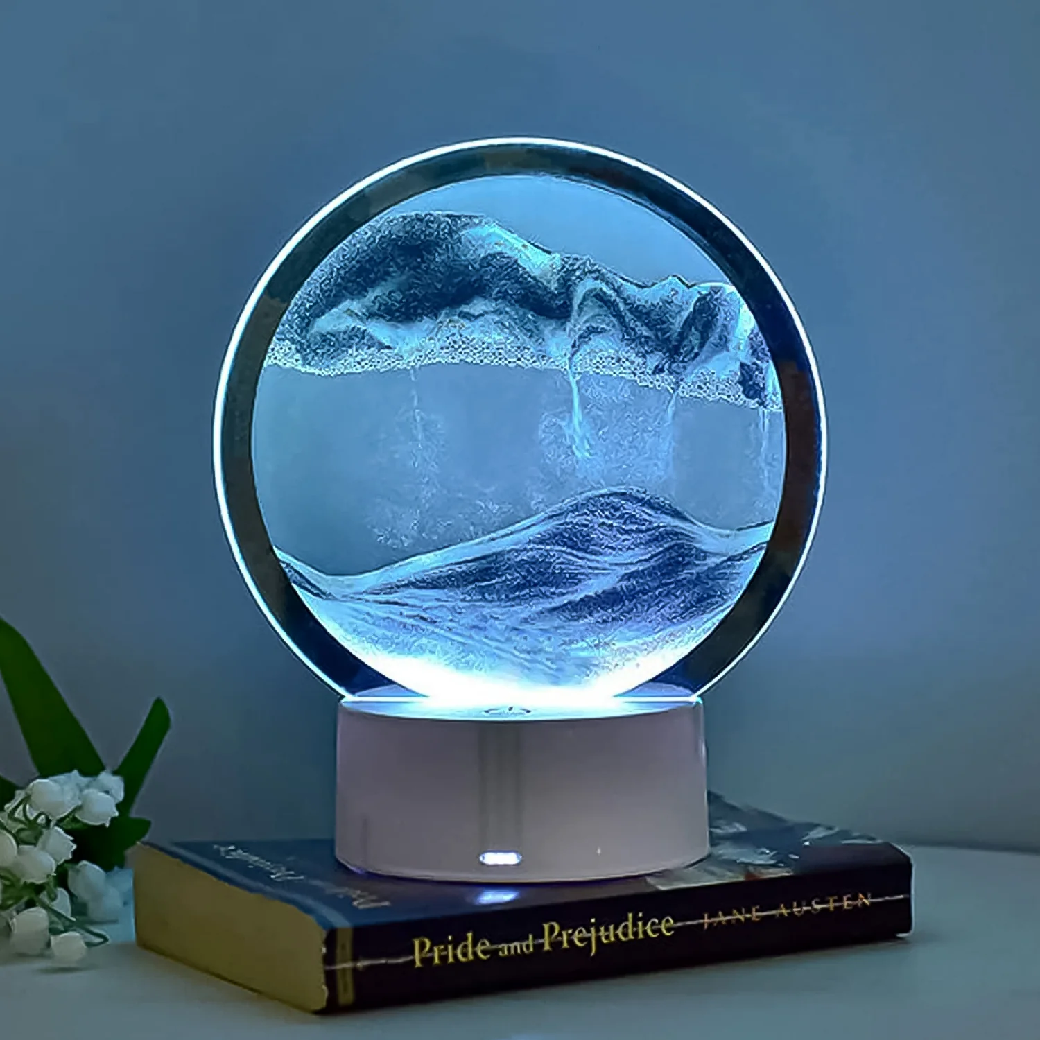 3D Liquid motion Display With LED Light (1 Pc) - Image 4