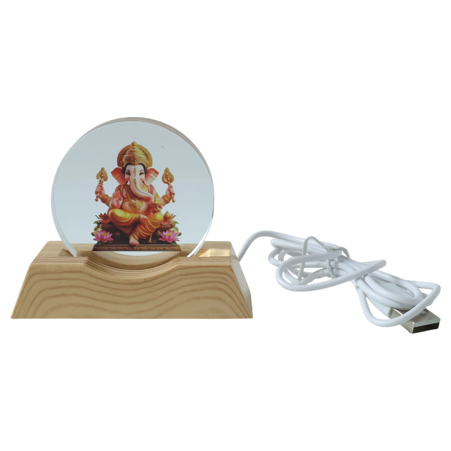Premium 3D Lord Ganesha Acrylic LED Night Lamp (1 Pc) - Image 10