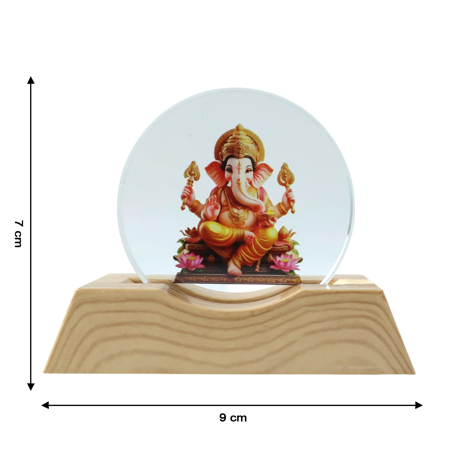 Premium 3D Lord Ganesha Acrylic LED Night Lamp (1 Pc) - Image 6