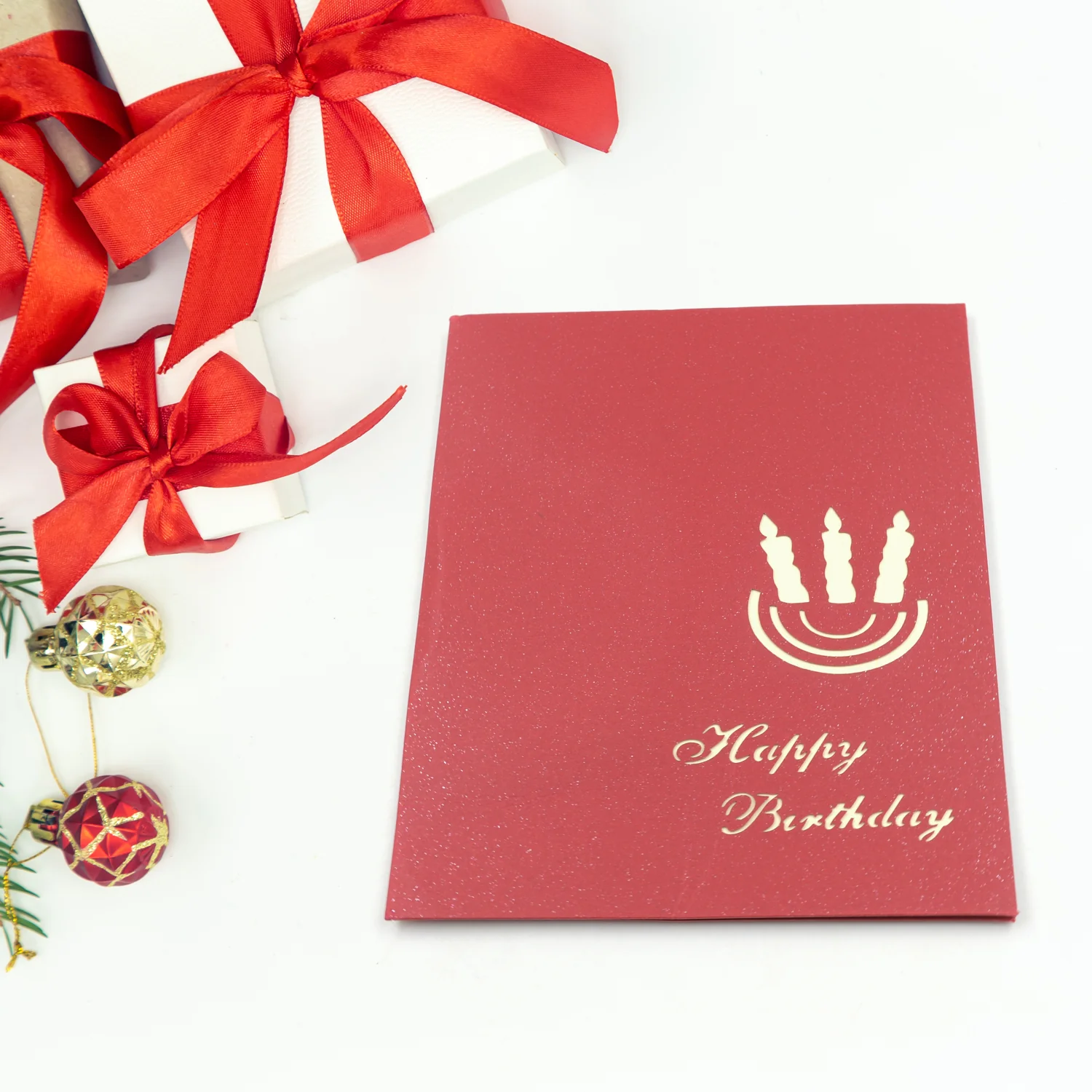 Unique 3D -Up Wishing Card (Birthday): 1 Pc - Image 3