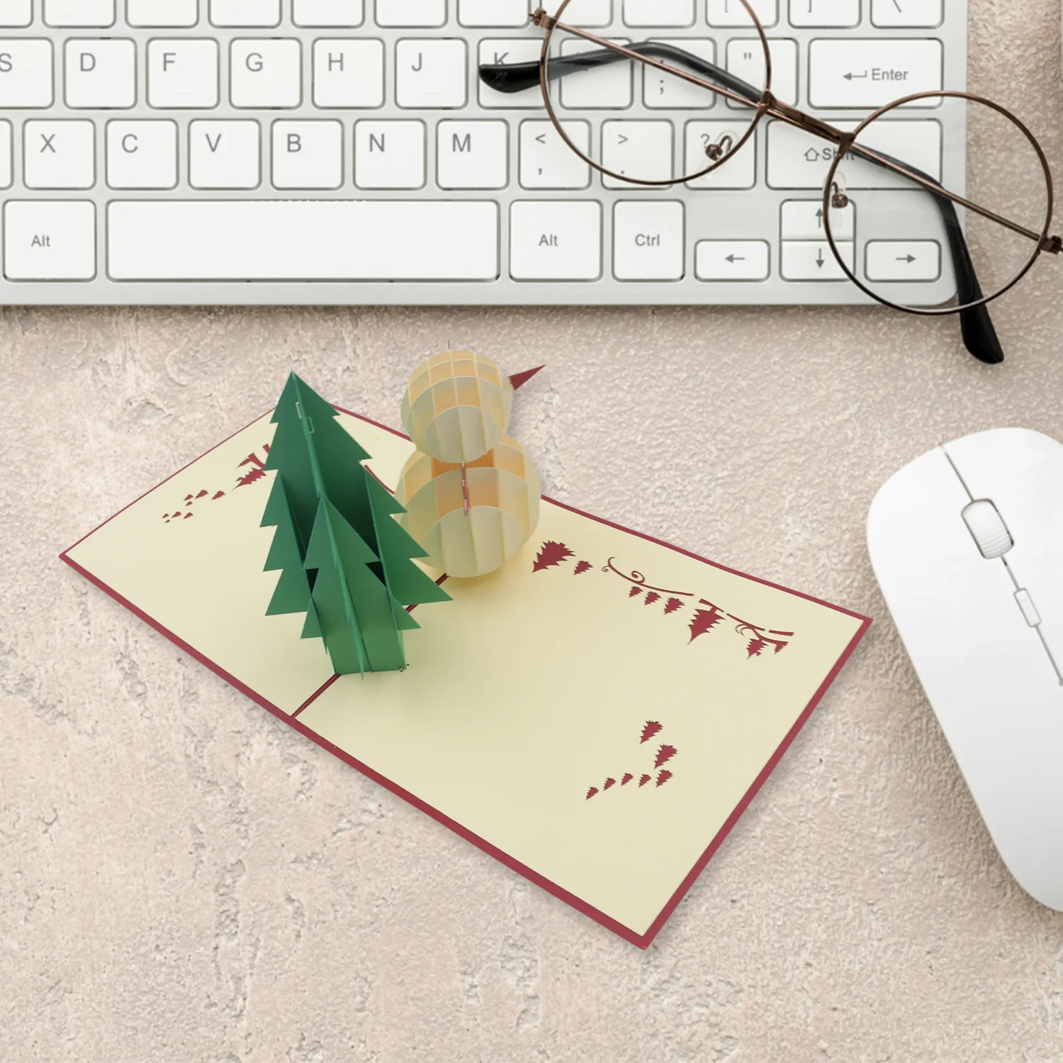 3D -Up Greeting Card (1 Pc): Birthday, Love, Christmas - Image 3