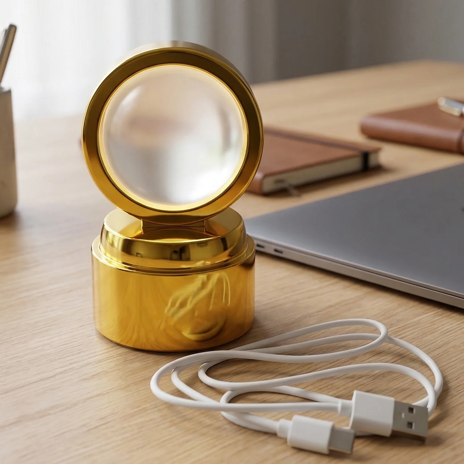 3D Religious Design Crystal Ball LED Night Lamp (1 Pc) - Image 7