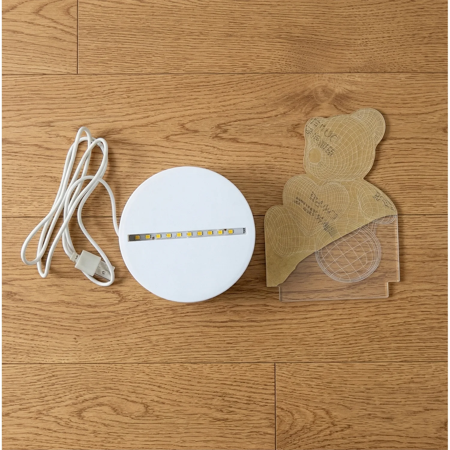 3D Teddy Bear LED Night Lamp – Soft LED Desk Light with Heart Design (1 Pc) - Image 9