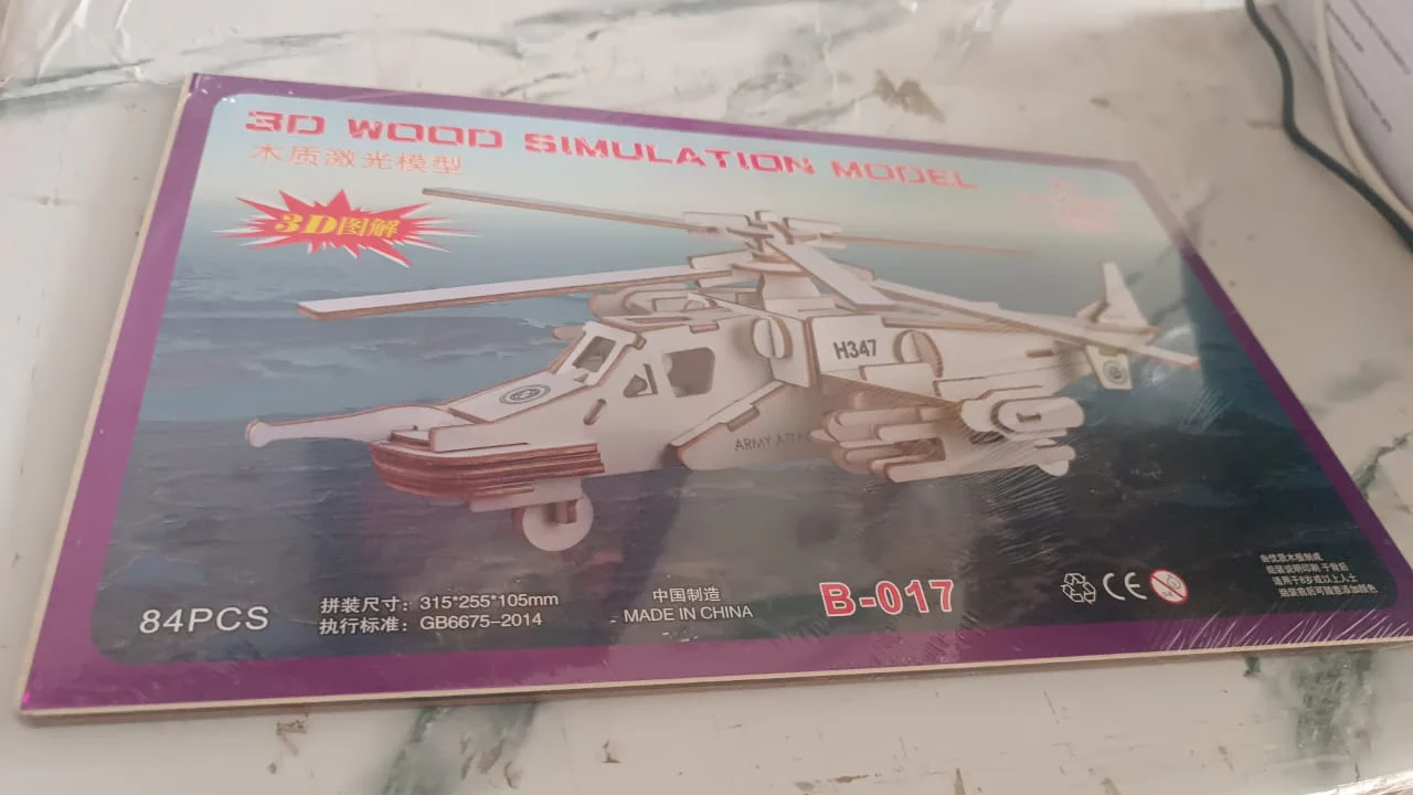 3D Wooden Aircraft Puzzle DIY Assembly Kit (Mix Design – 1 Set) - Image 15