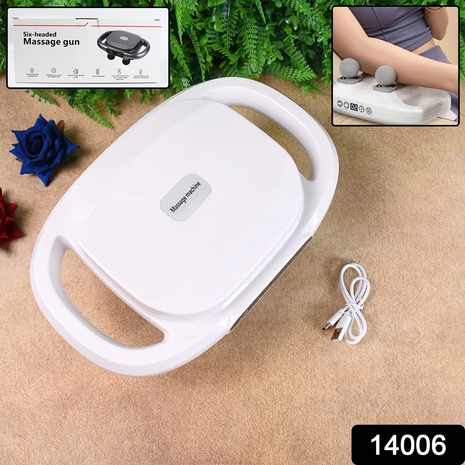 6 Heads Massage Gun Machine for Pain Relief - Image 3