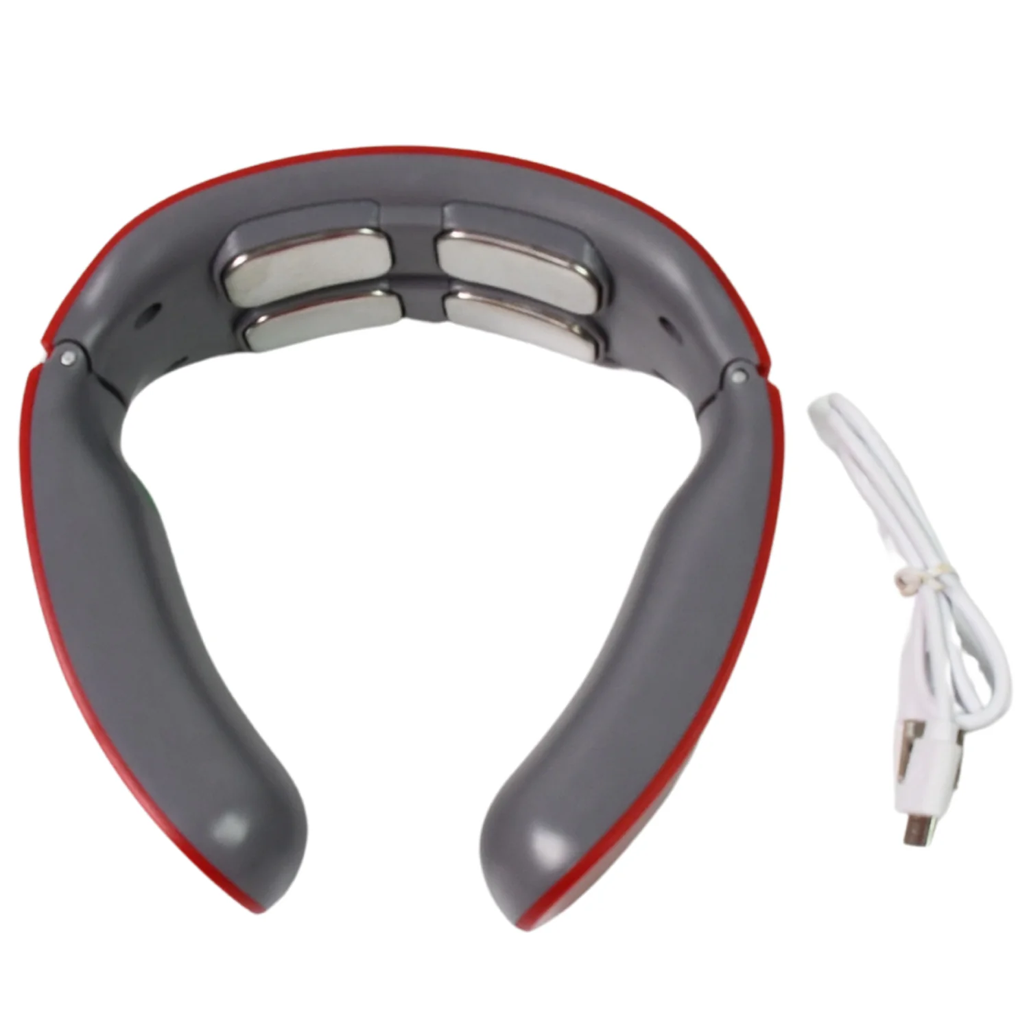 4 Heads Smart Electric Neck and Back Pulse Massager (1 Pc / Mix Design) - Image 6