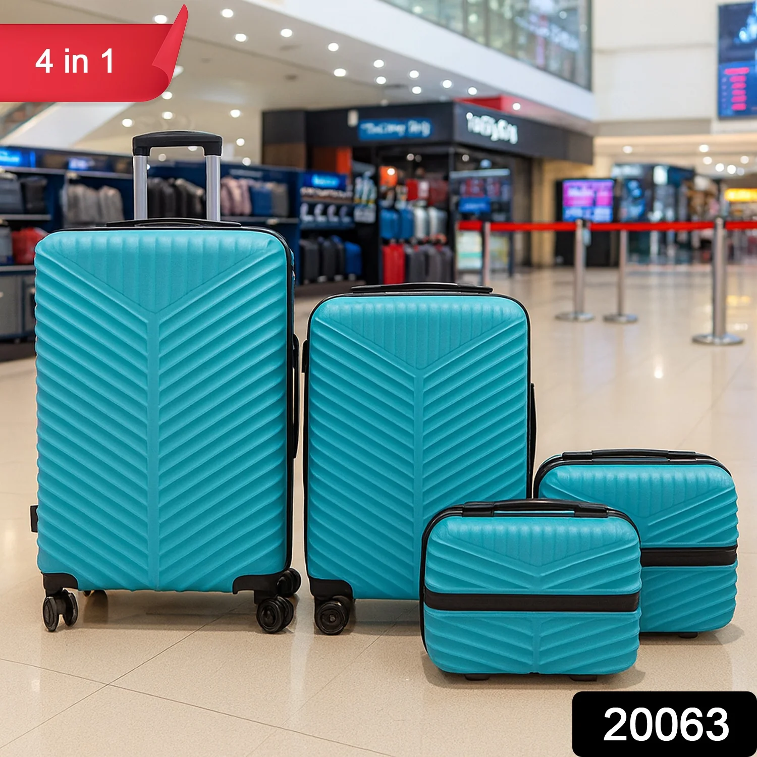 4-in-1 Luggage Set – Durable and Stylish Hard Shell Suitcase Set - Image 2