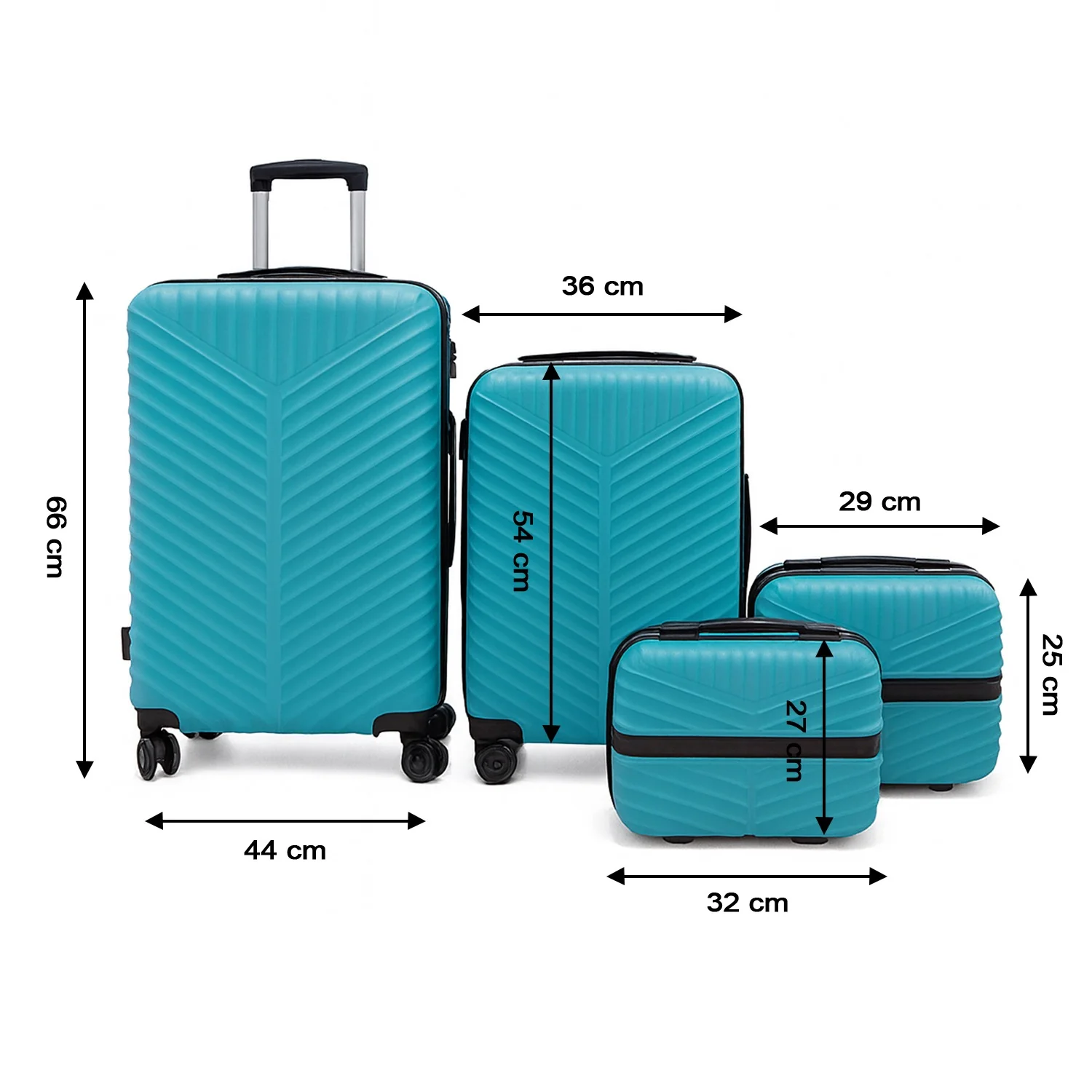 4-in-1 Luggage Set – Durable and Stylish Hard Shell Suitcase Set - Image 6