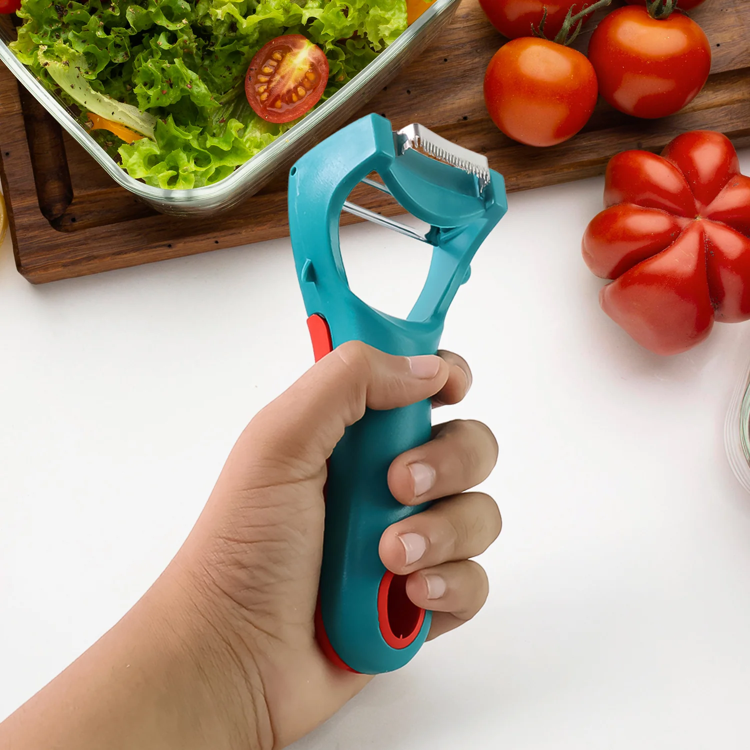 Supermom 4-in-1 Multi-Functional Vegetable & Fruit Peeler (1 Pc) - Image 3