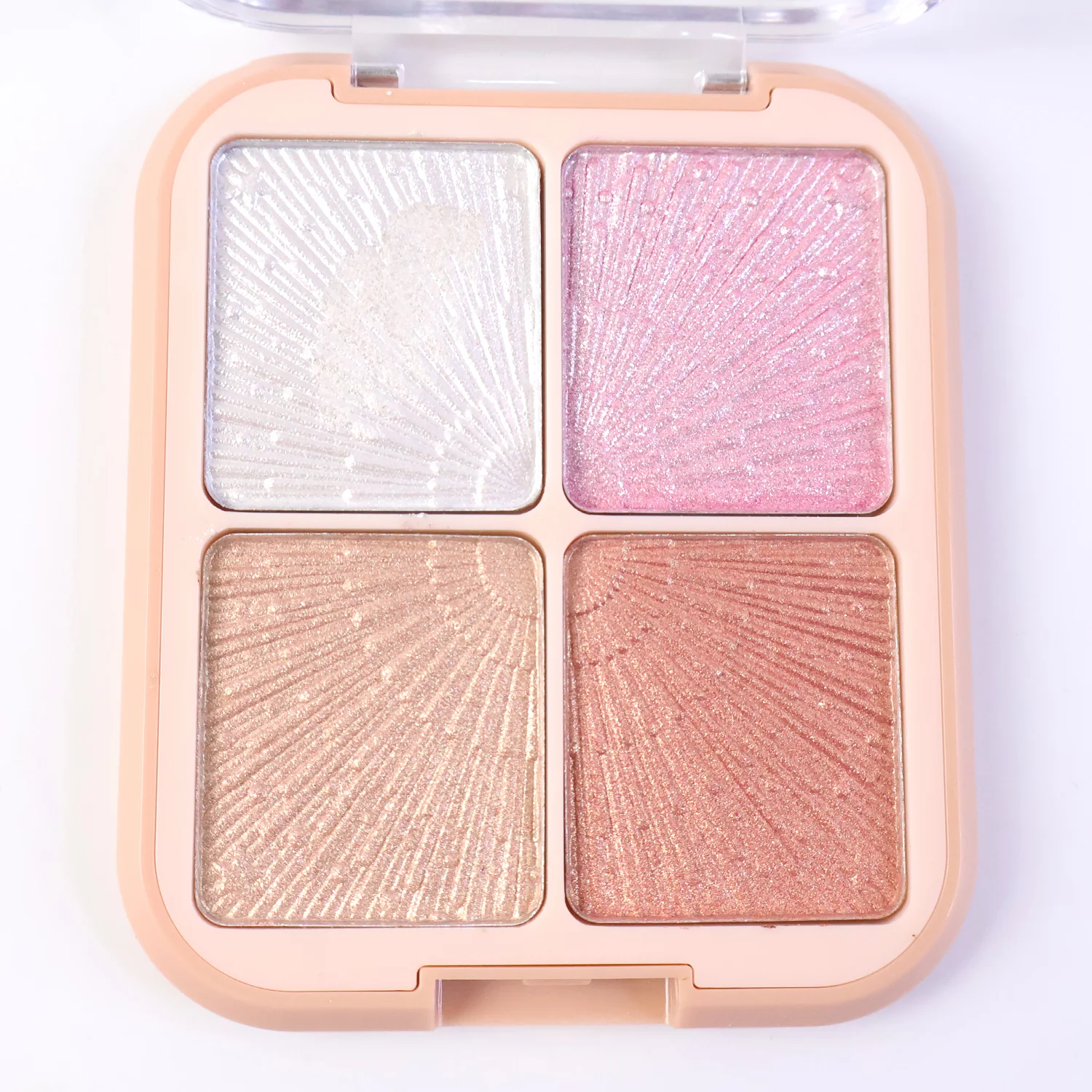 4-in-1 Shimmer Highlighter & Illuminator Palette (12 GM / 1 Pc) - Image 7
