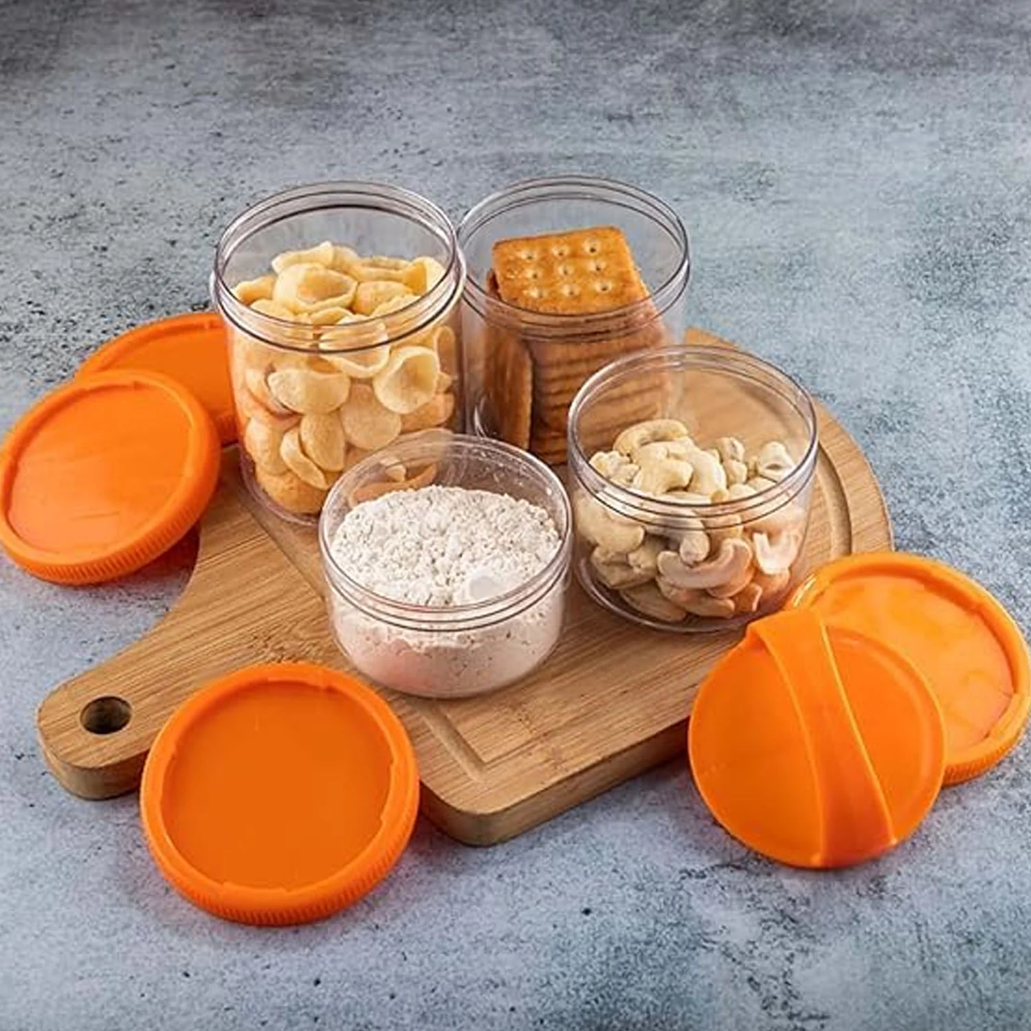 4-in-1 Stackable Dry Fruit Storage Container (1 Set) - Image 4
