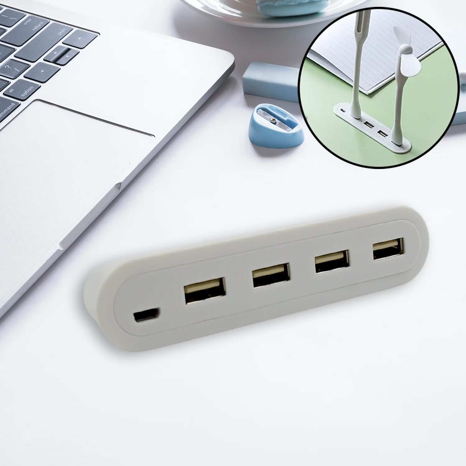 4in1 hub is USB For Pen drive, Mouse, Keyboards, Camera, Mobile, (1 pc) - Image 3