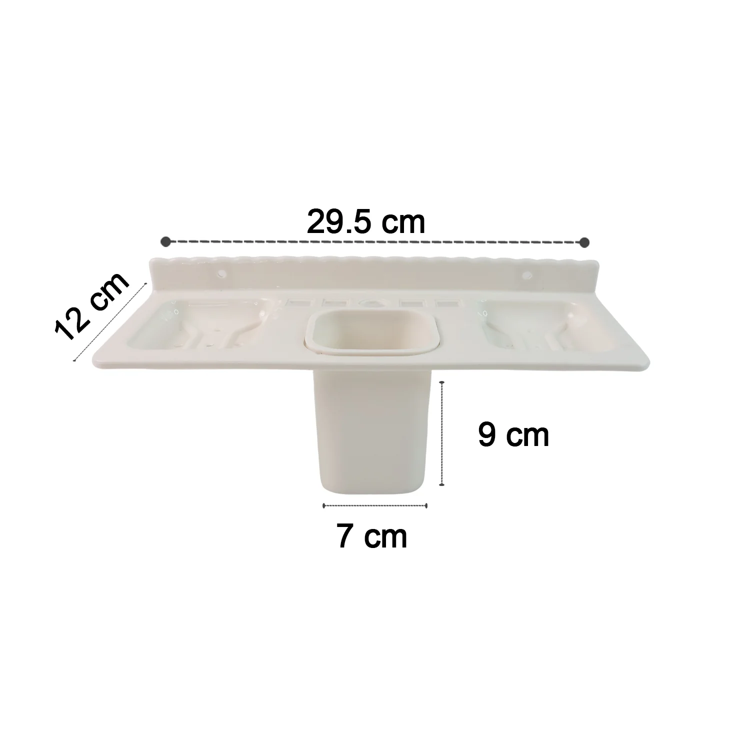 4 in 1 Wall-Mounted Bathroom Organizer - (1 Pc) - Image 4