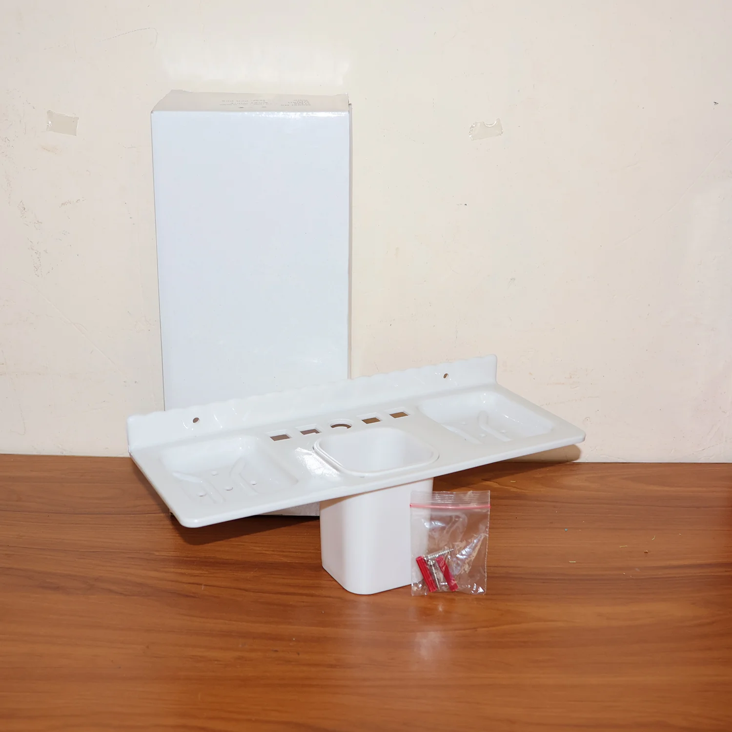 4 in 1 Wall-Mounted Bathroom Organizer - (1 Pc) - Image 8