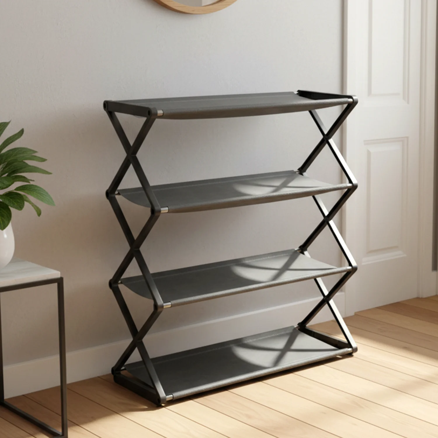 4 Layer Foldable Shoe Rack Organizer (1 Pc) - Image 8