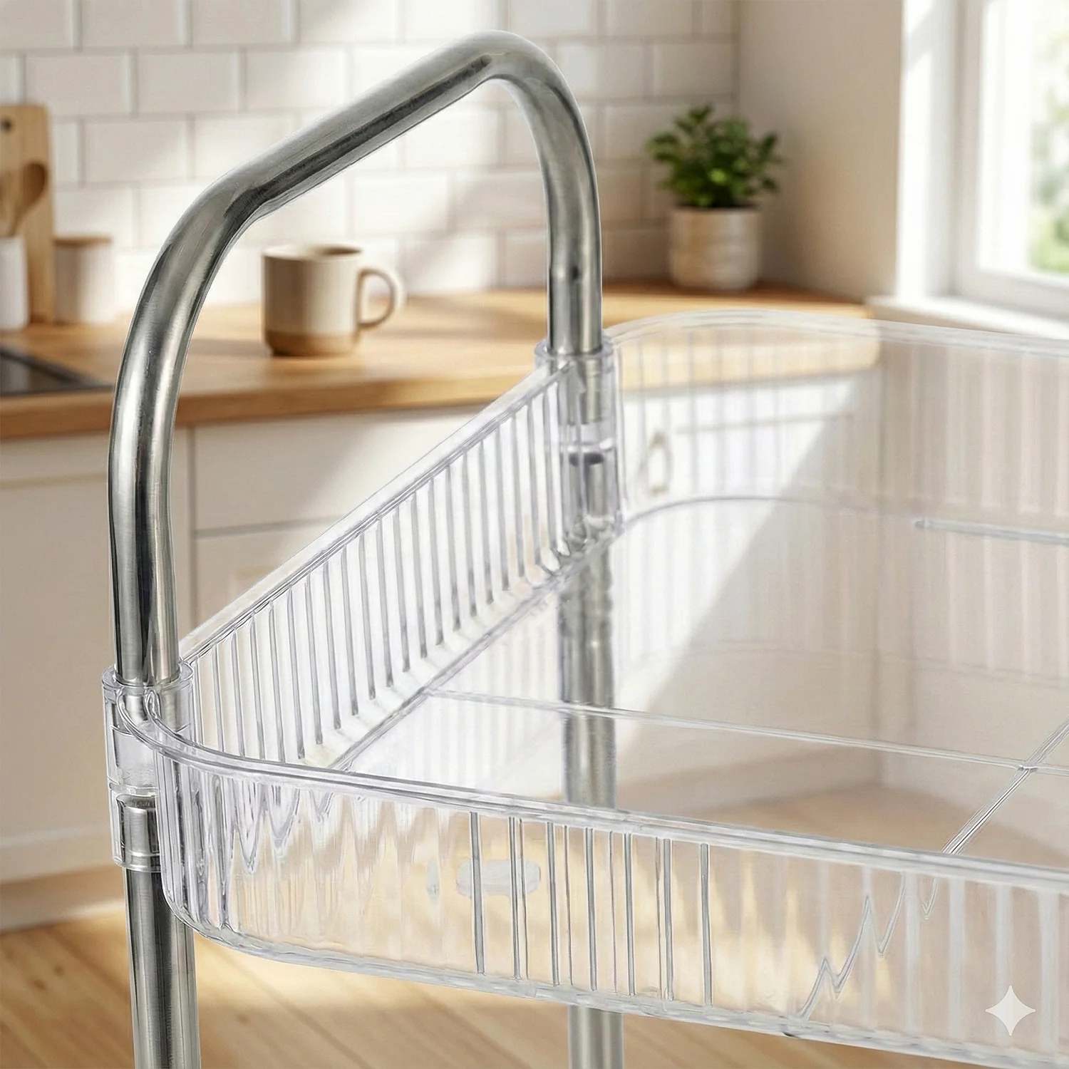 4 Layer Multipurpose Storage Trolley with Wheels - Image 8