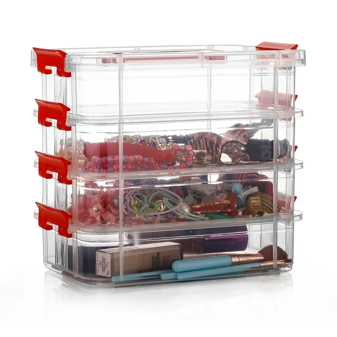 4-Layer Transparent Multipurpose Plastic Storage Box - Image 3