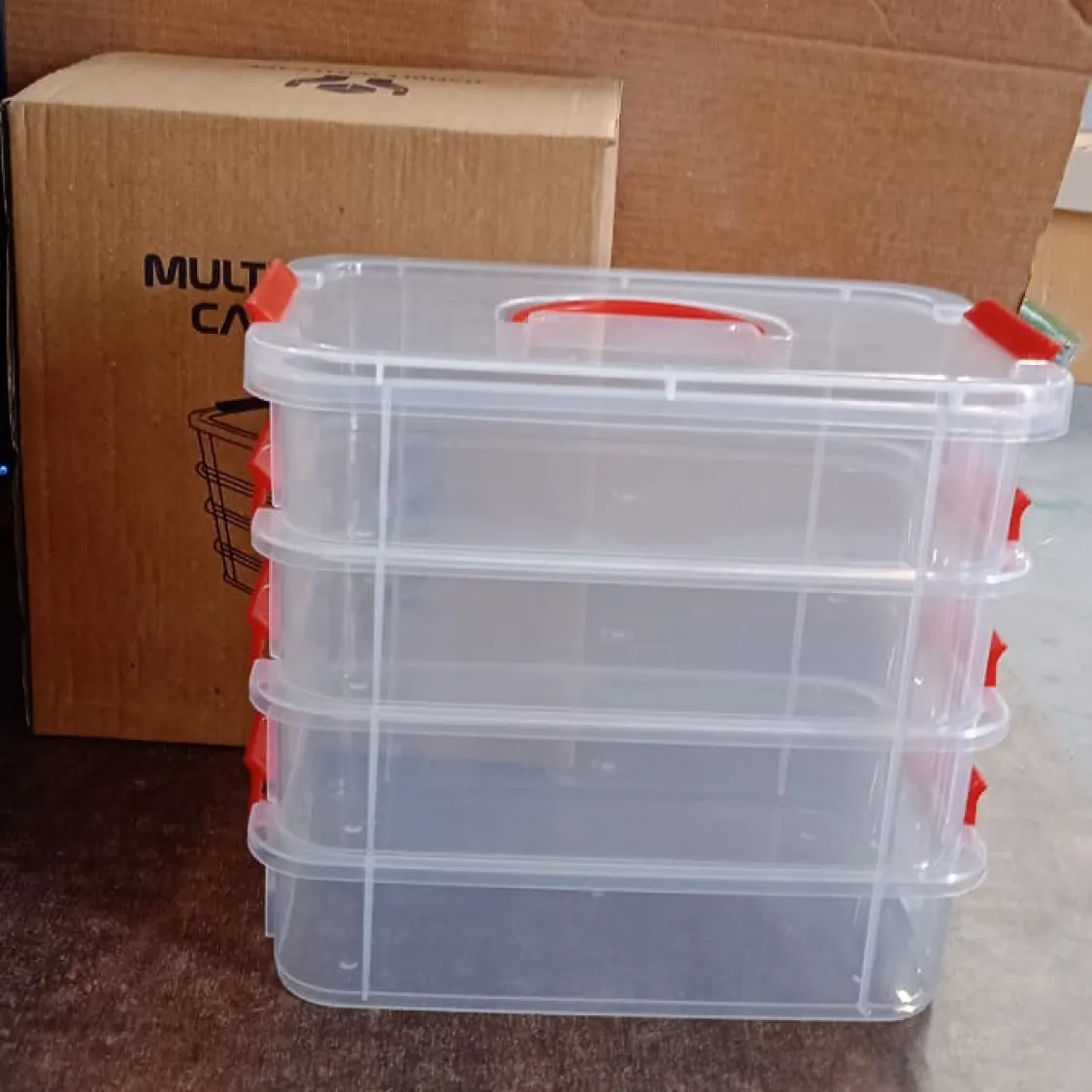 4-Layer Transparent Multipurpose Plastic Storage Box - Image 8