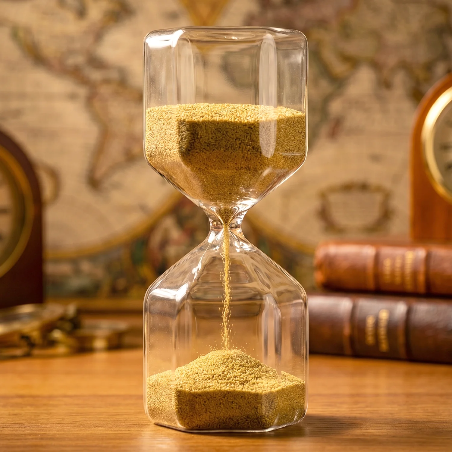 4-Minute approx Sand Timer Hourglass – Decorative Glass Timer (1 Pc) - Image 3