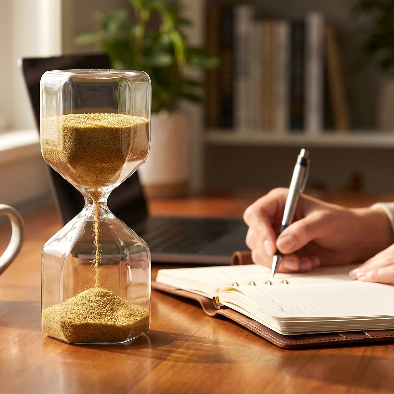 4-Minute approx Sand Timer Hourglass – Decorative Glass Timer (1 Pc) - Image 5
