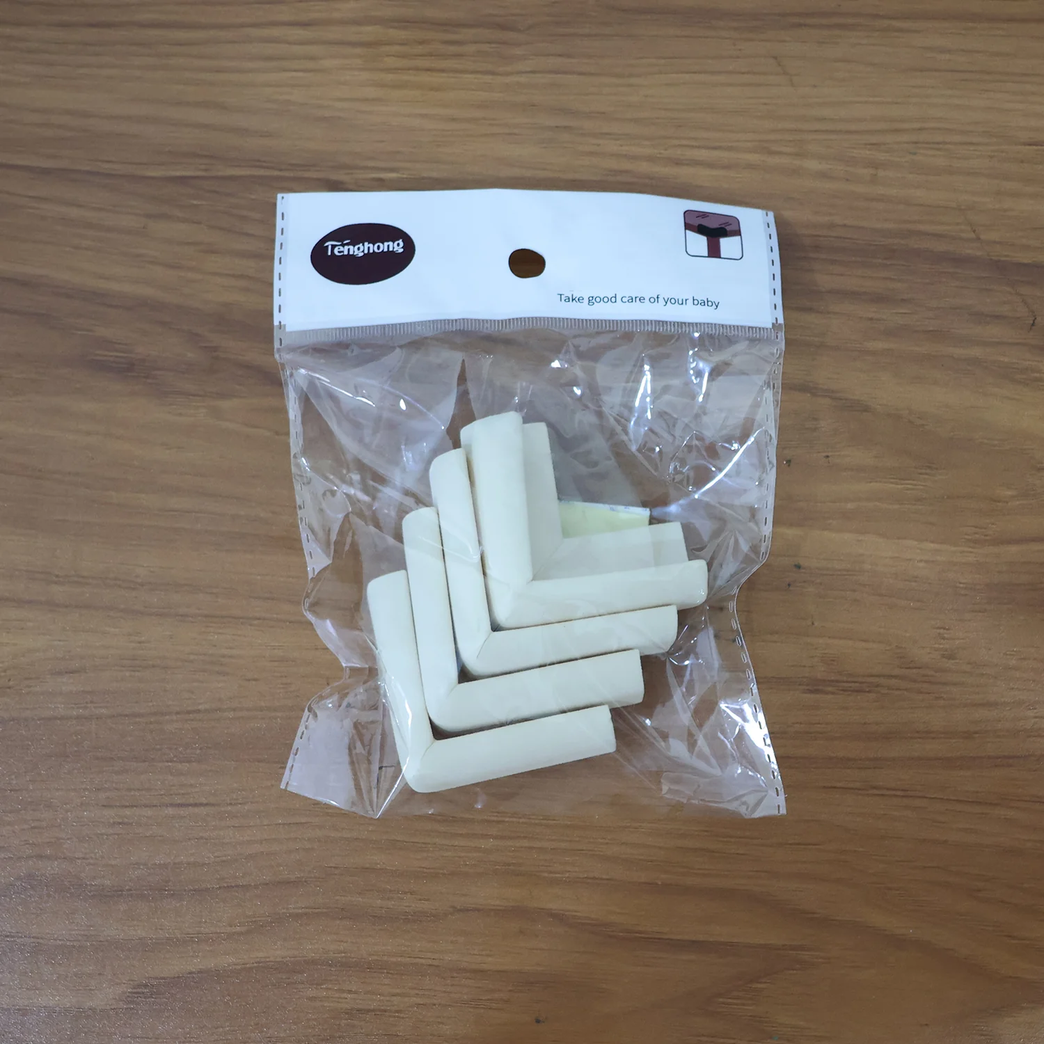4 Pc Soft Foam Table Corner Protectors Set with Safety Tape - Image 11