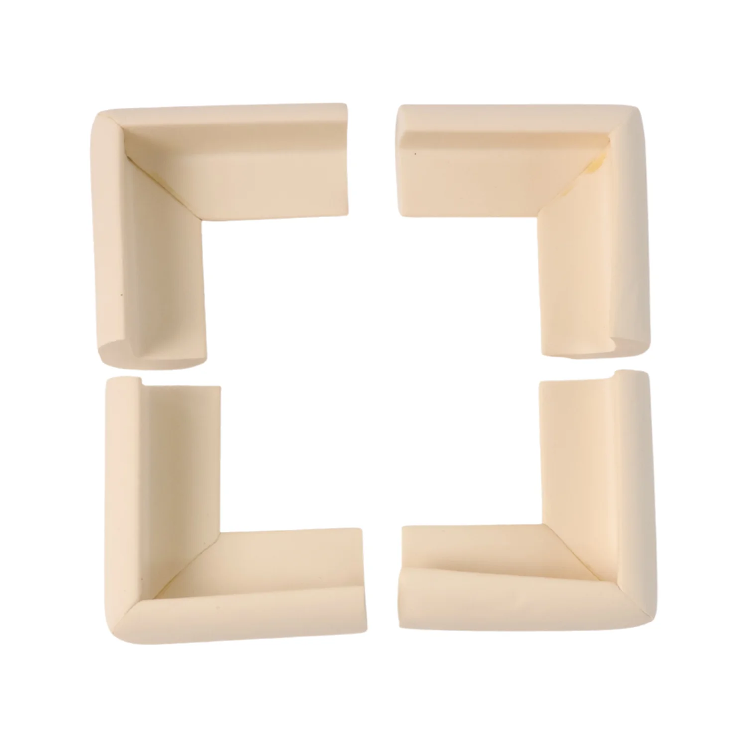 4 Pc Soft Foam Table Corner Protectors Set with Safety Tape - Image 5