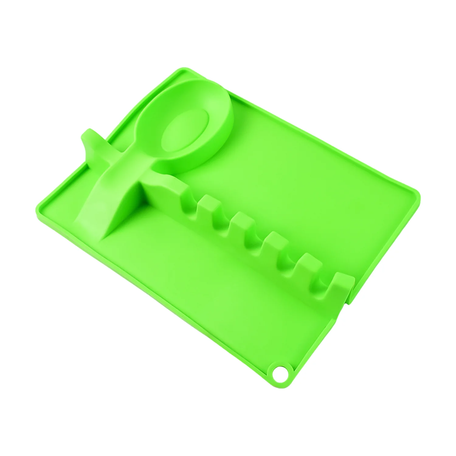 4-Slots Silicone Multifunctional Spoon Holders Fork Spatula Rack (1 Pc) - Image 5