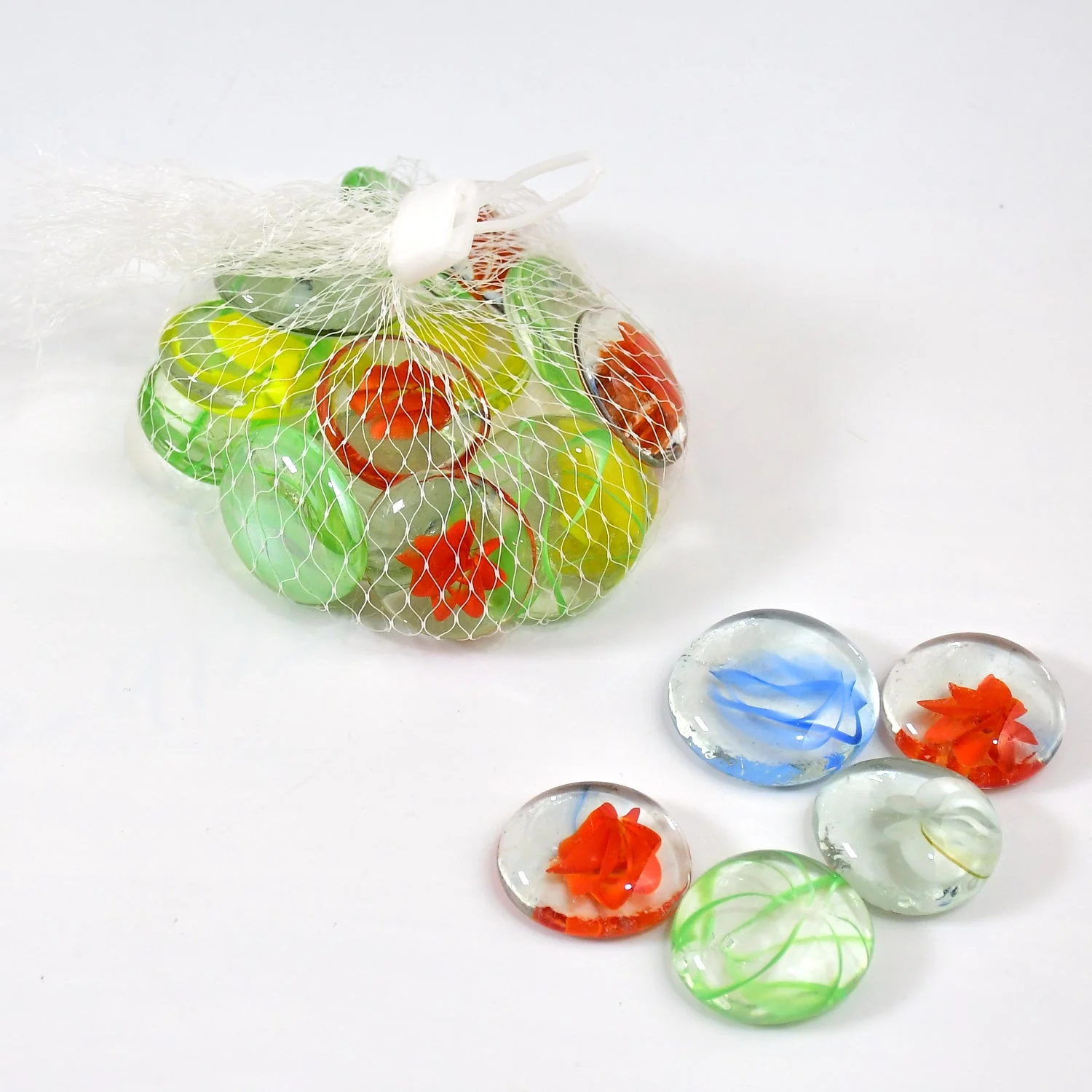 Glass Gem Stone, Flat Round Marbles Pebbles for Vase Fillers, Attractive pebbles for Aquarium Fish Tank. - Image 6