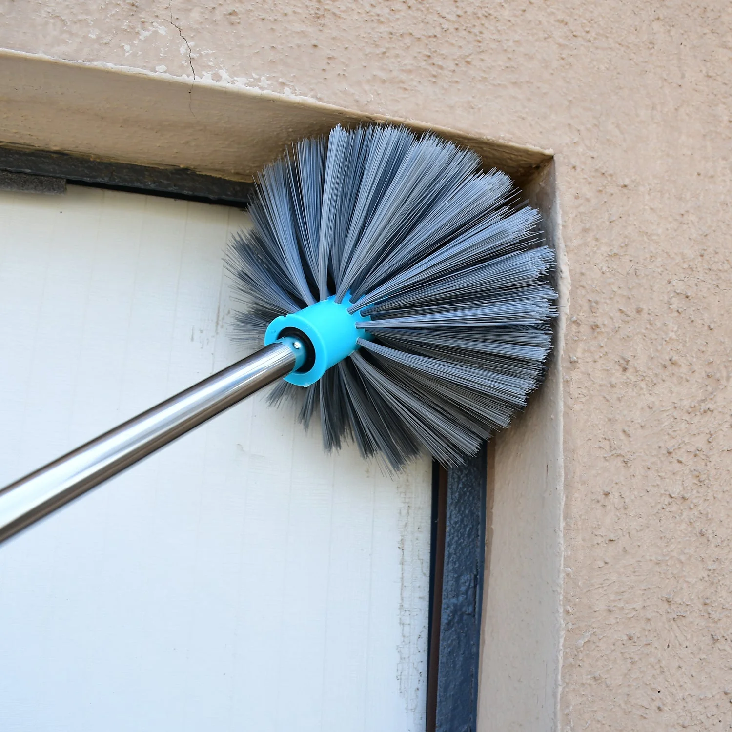 Extendable Stainless Steel Cobweb Brush for Ceiling, Lights, Fans & Home Dusting - Image 4