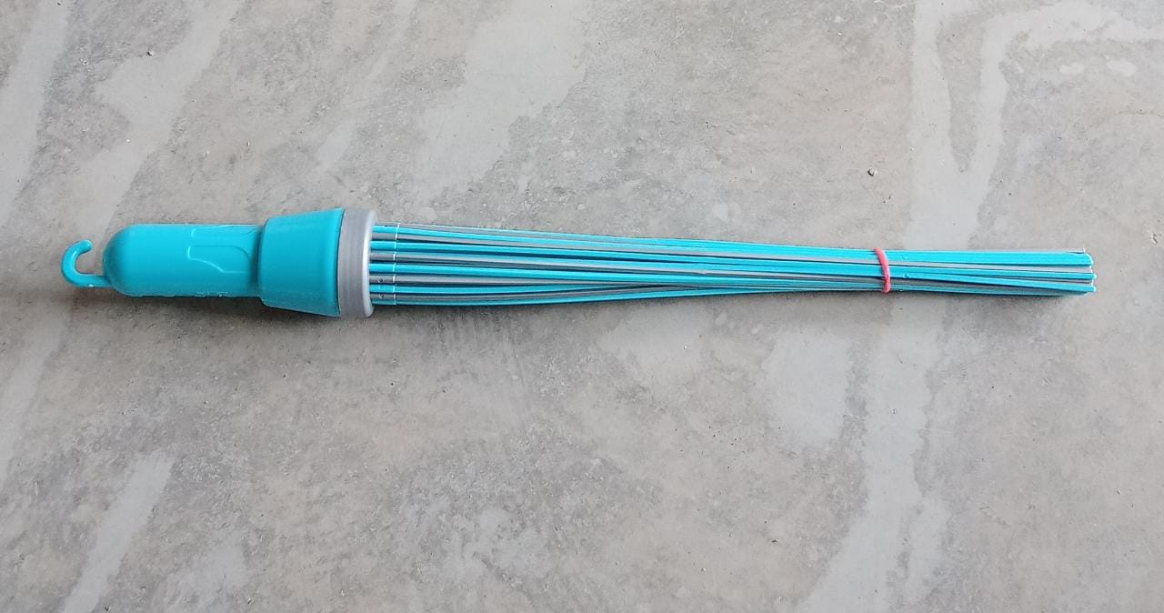 Plastic Hard Bristle Broom for Bathroom Floor Cleaning – Wet & Dry Scrubbing - Image 10