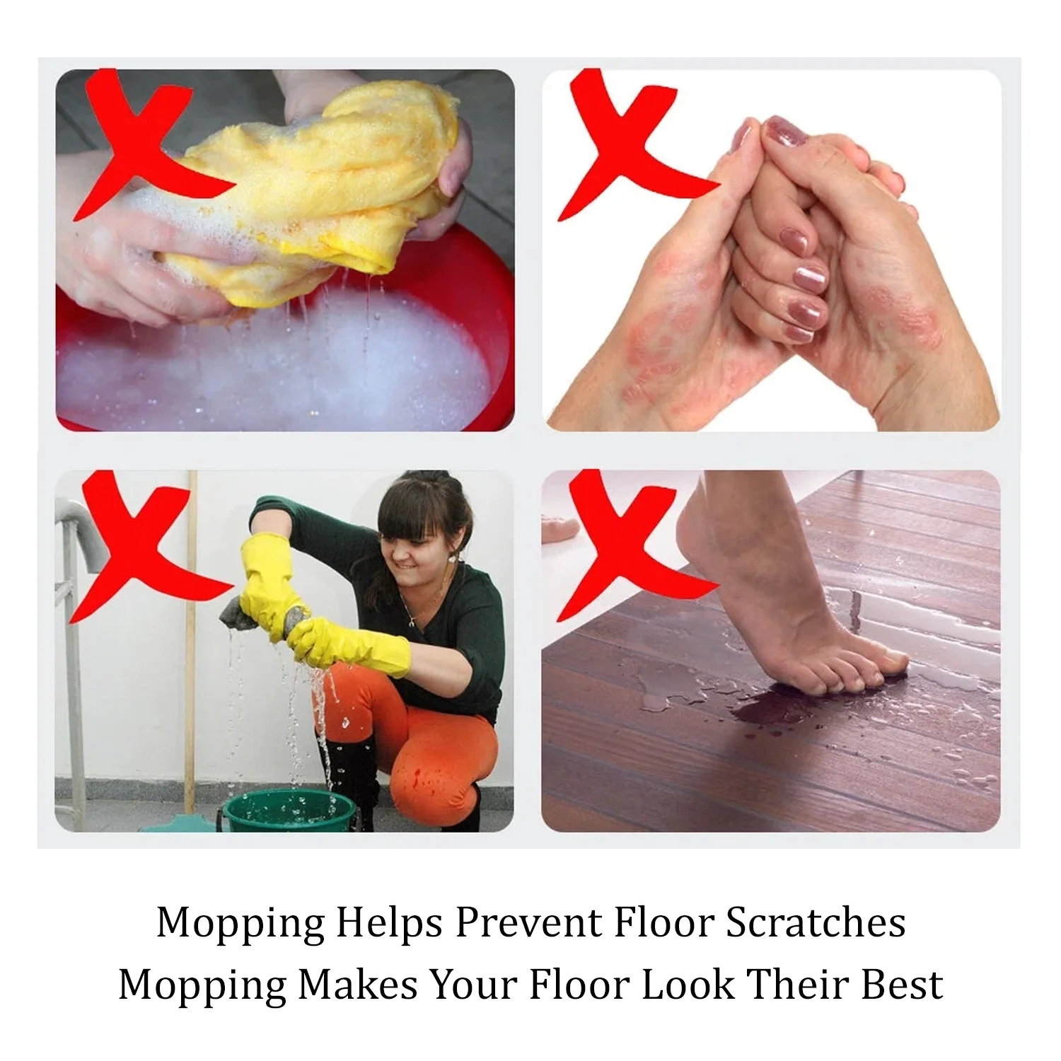 Quick Spin Mop – Plastic Floor Cleaner with Big Bucket & Easy Wheels - Image 4