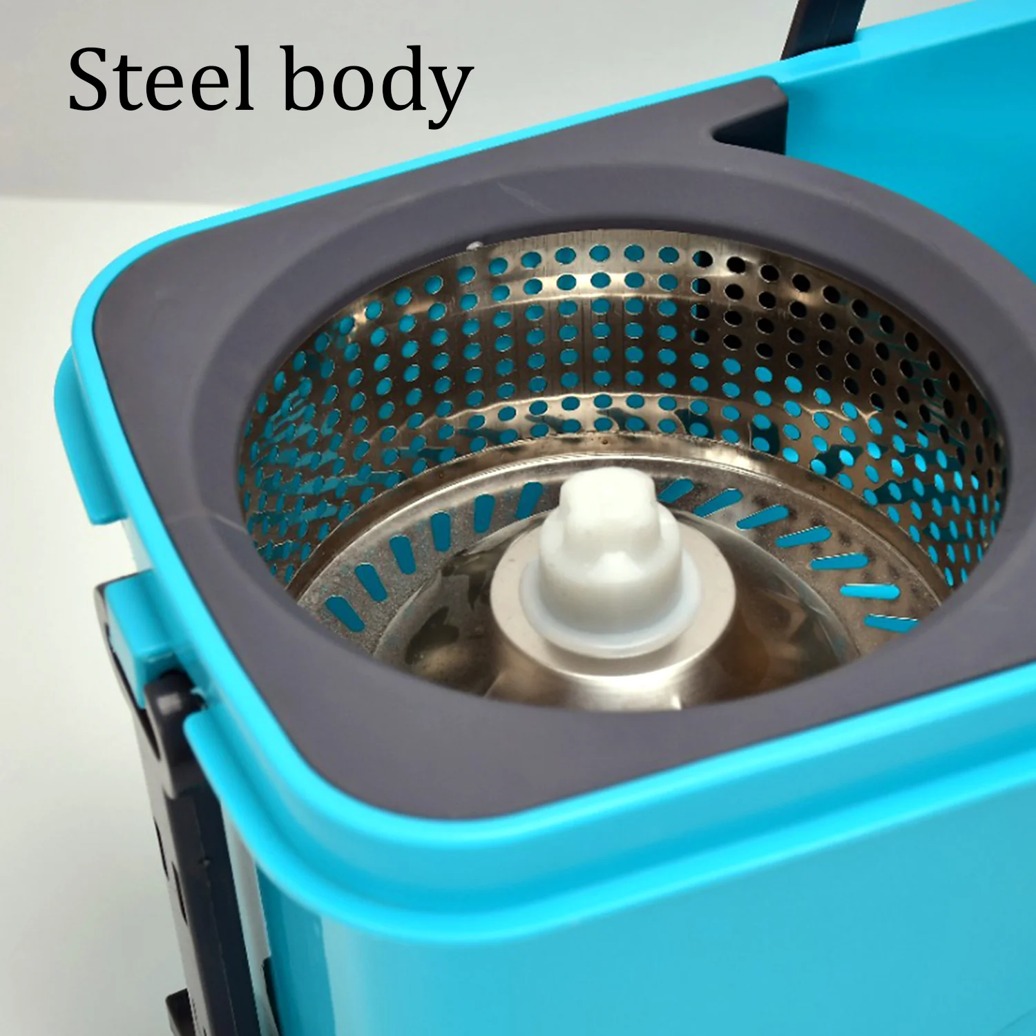 Quick Spin Mop – Plastic Floor Cleaner with Big Bucket & Easy Wheels - Image 5