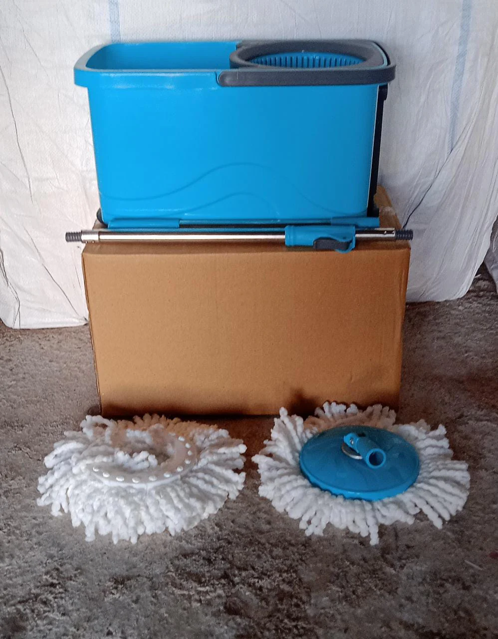 Quick Spin Cleaning Mop with Bucket - Image 9