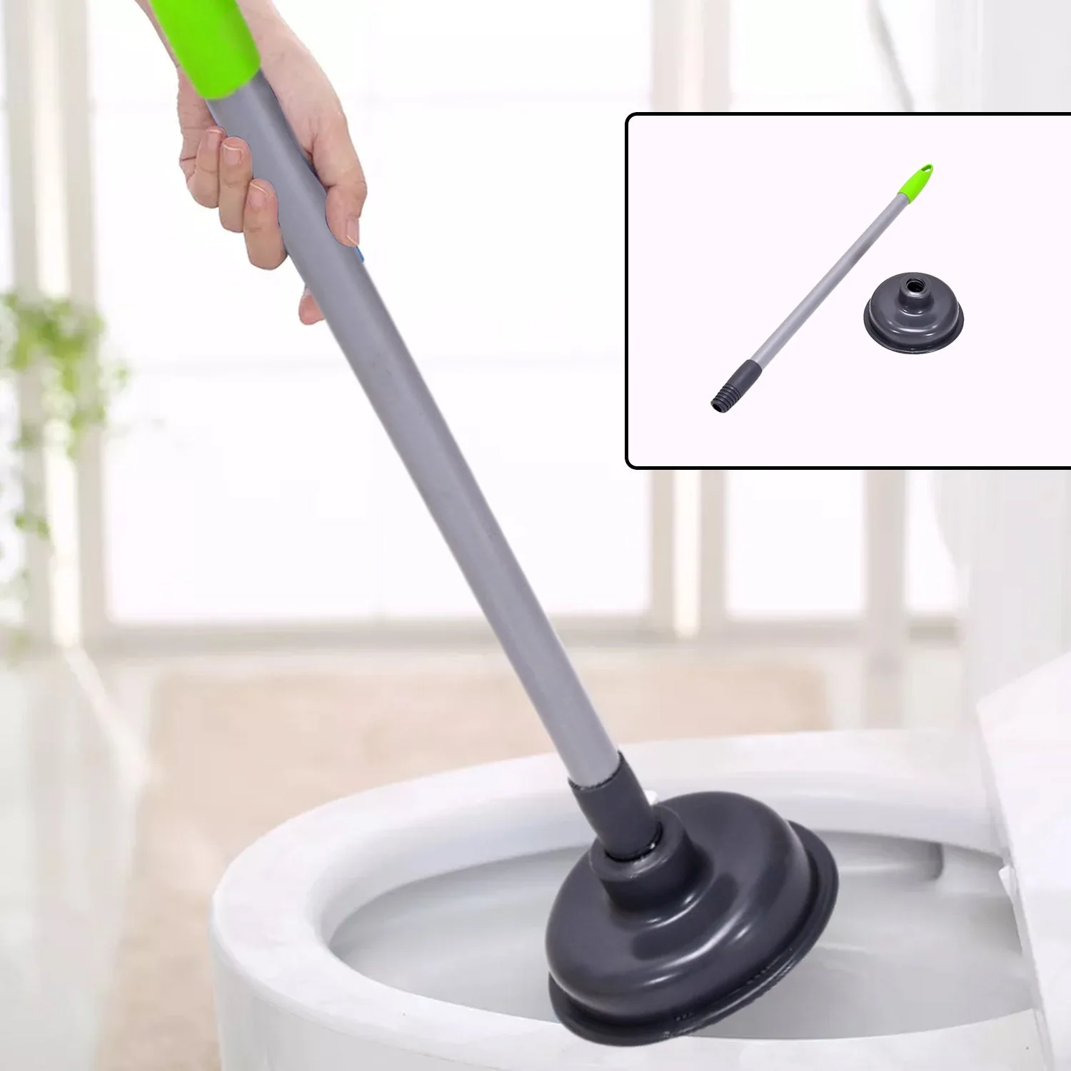 Toilet Plunger – For Clogs in Bowls & Sinks in Homes & Commercial Buildings - Image 3