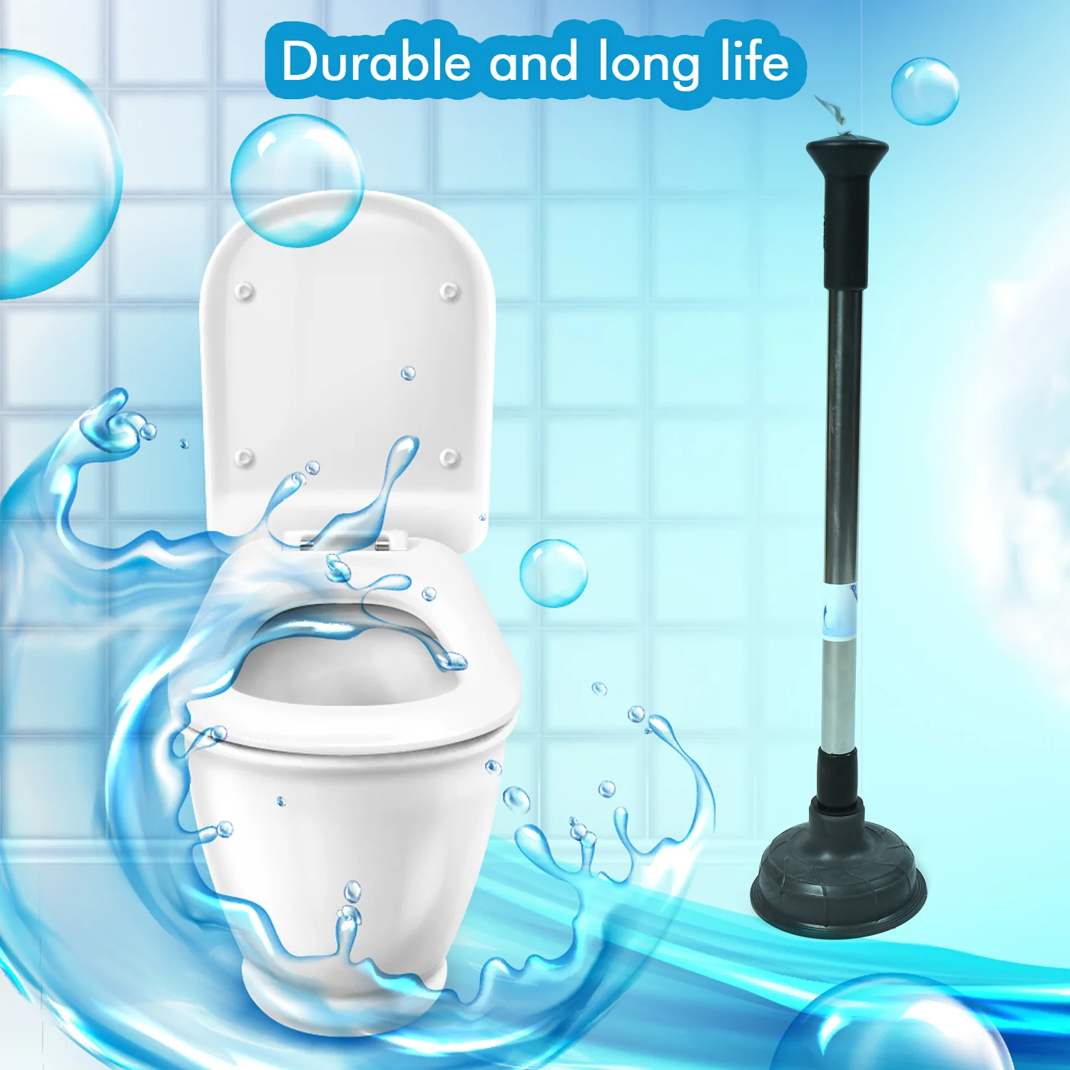 Drain Unblocker Pump for Kitchen, Sink & Toilet Cleaning - Image 3